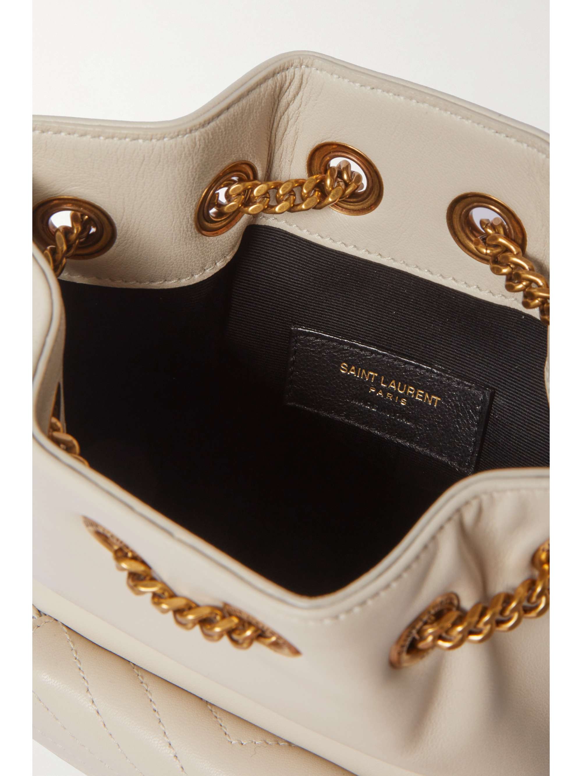 SAINT LAURENT Nano quilted leather bucket bag