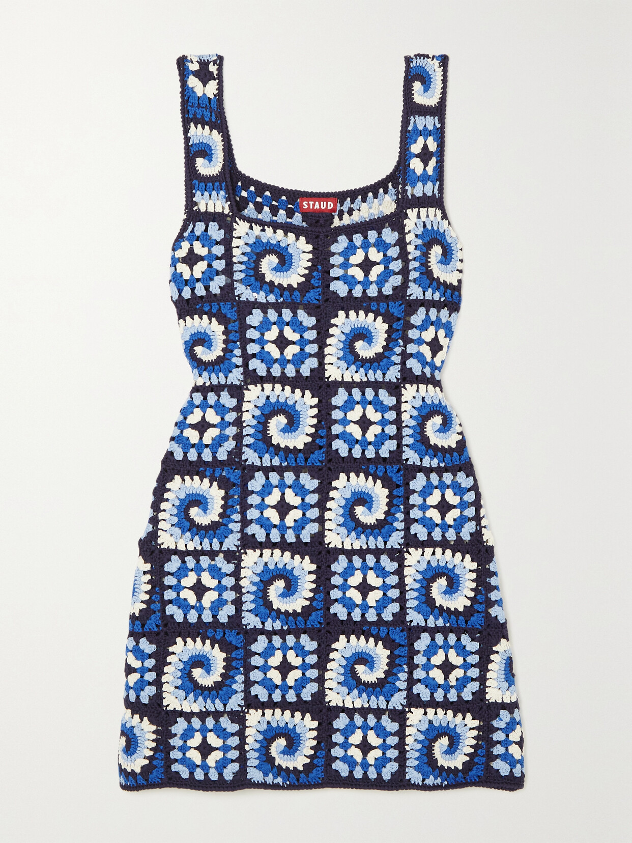 tina blue dress STAUD, Esther Mini Dress in Clear Blue, Size Medium