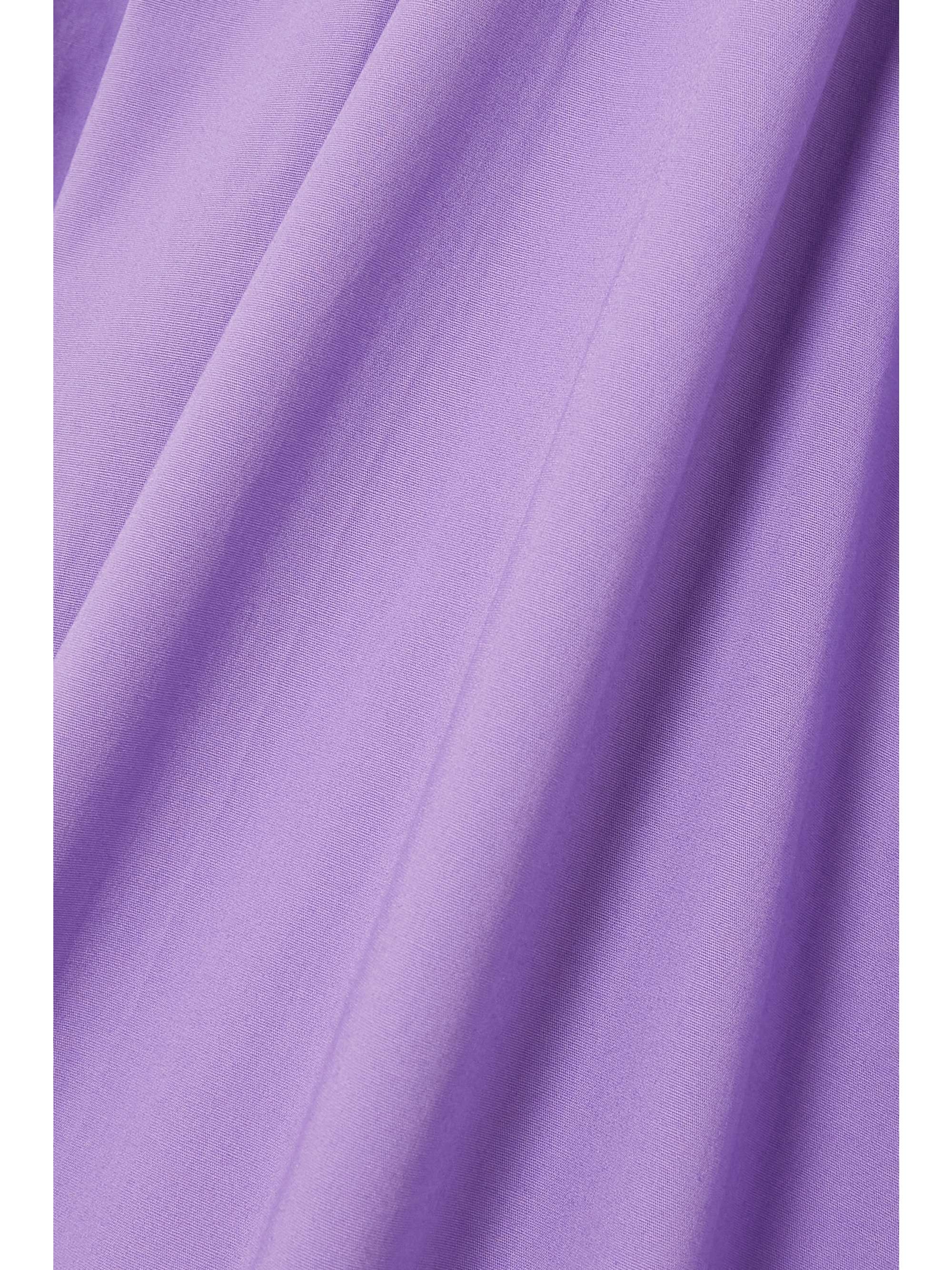 STAUD Myla open-back cutout cotton-blend poplin maxi dress