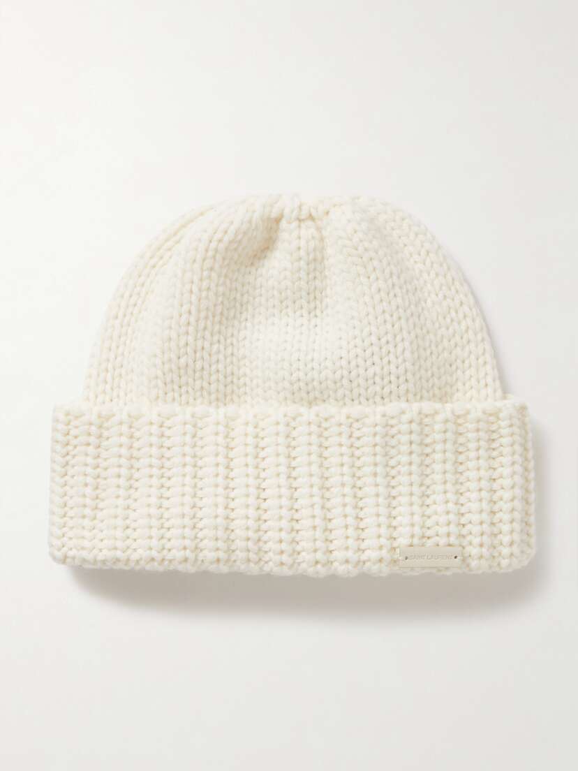 Saint Laurent Ribbed Cashmere Beanie