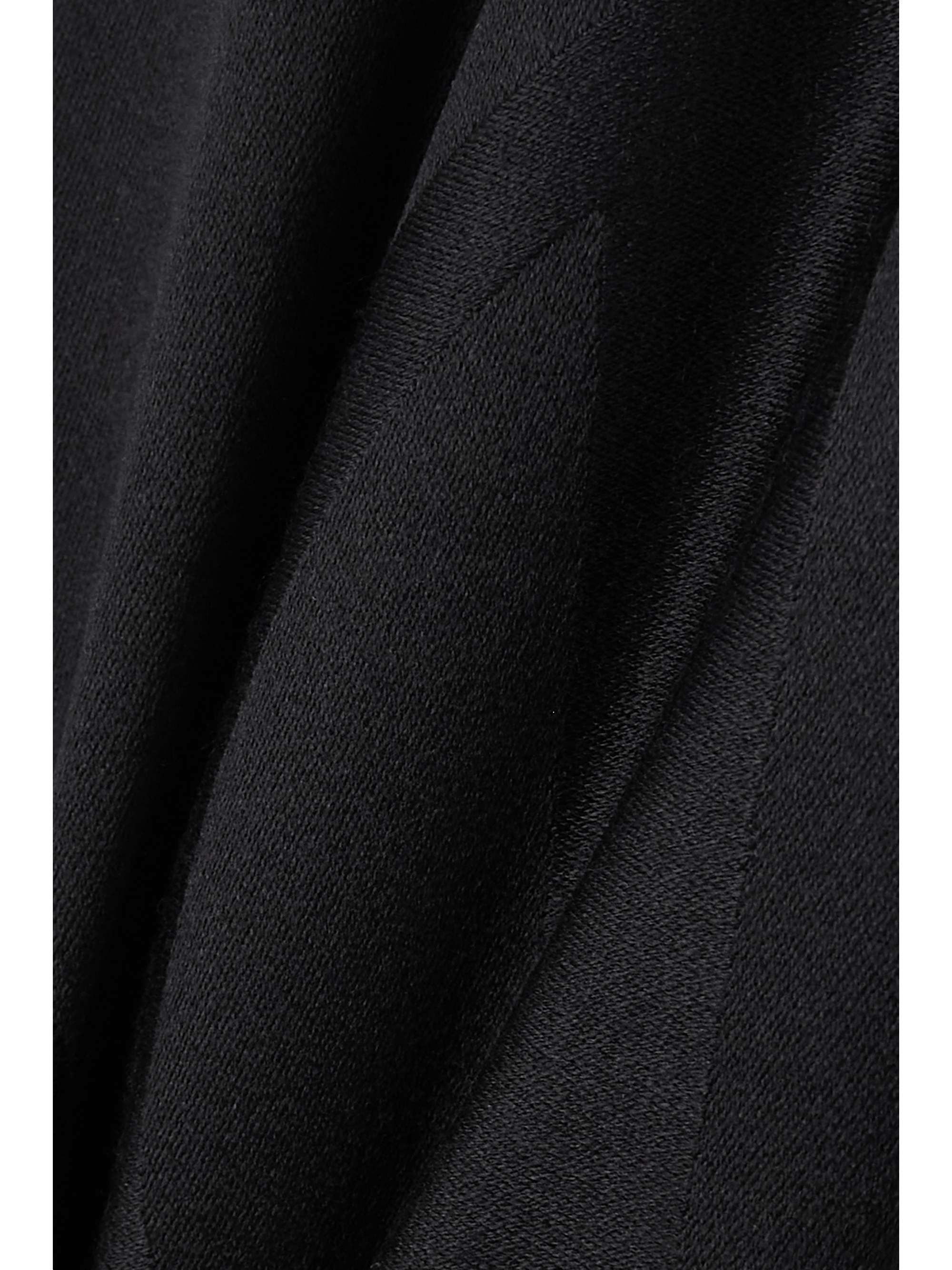SAINT LAURENT Fringed wool-jacquard scarf