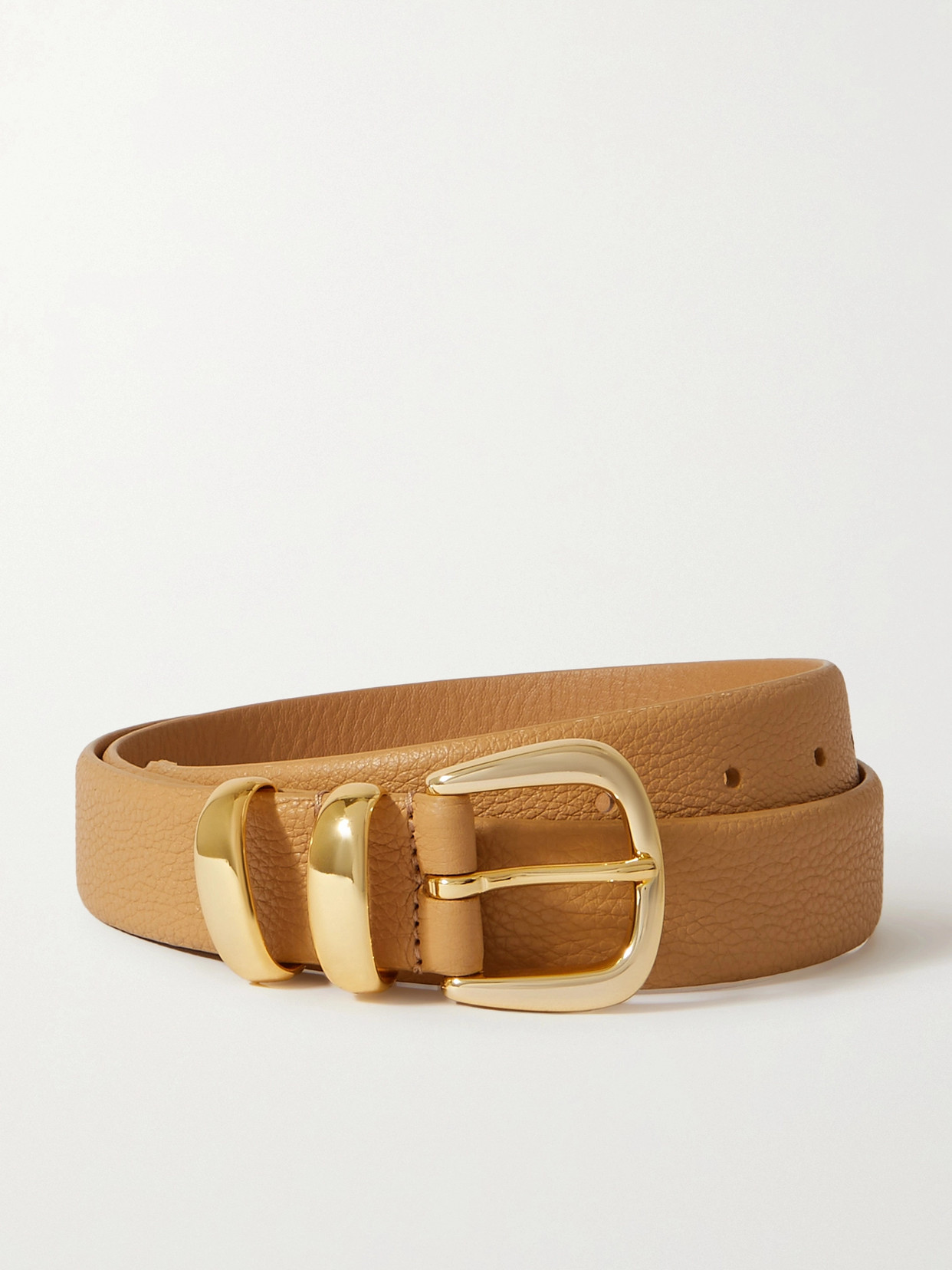 Anderson's - Textured-leather Waist Belt - Neutrals