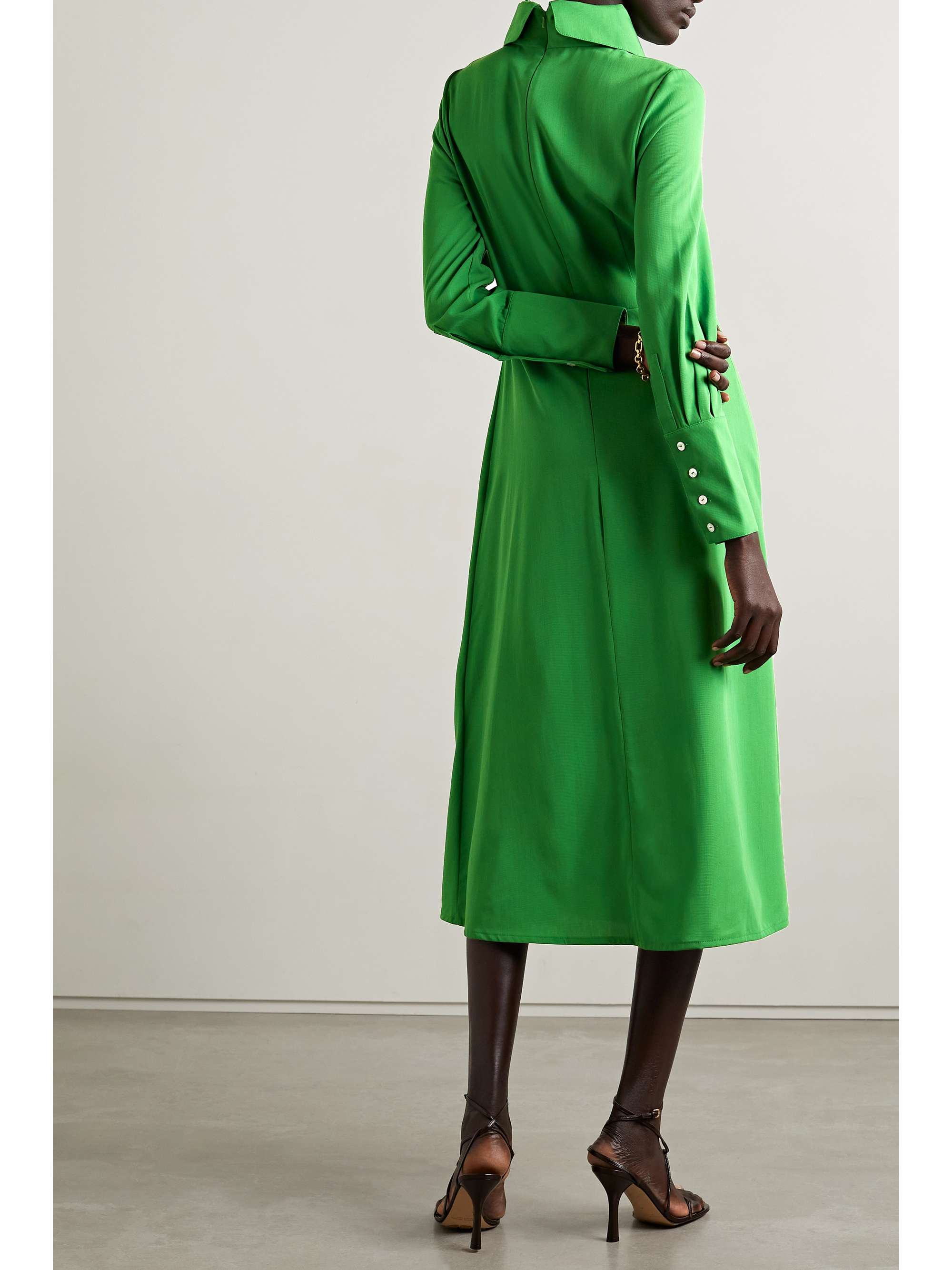 NET-A-PORTER FOR THE KING’S FOUNDATION + NET SUSTAIN wool and cotton-blend midi dress