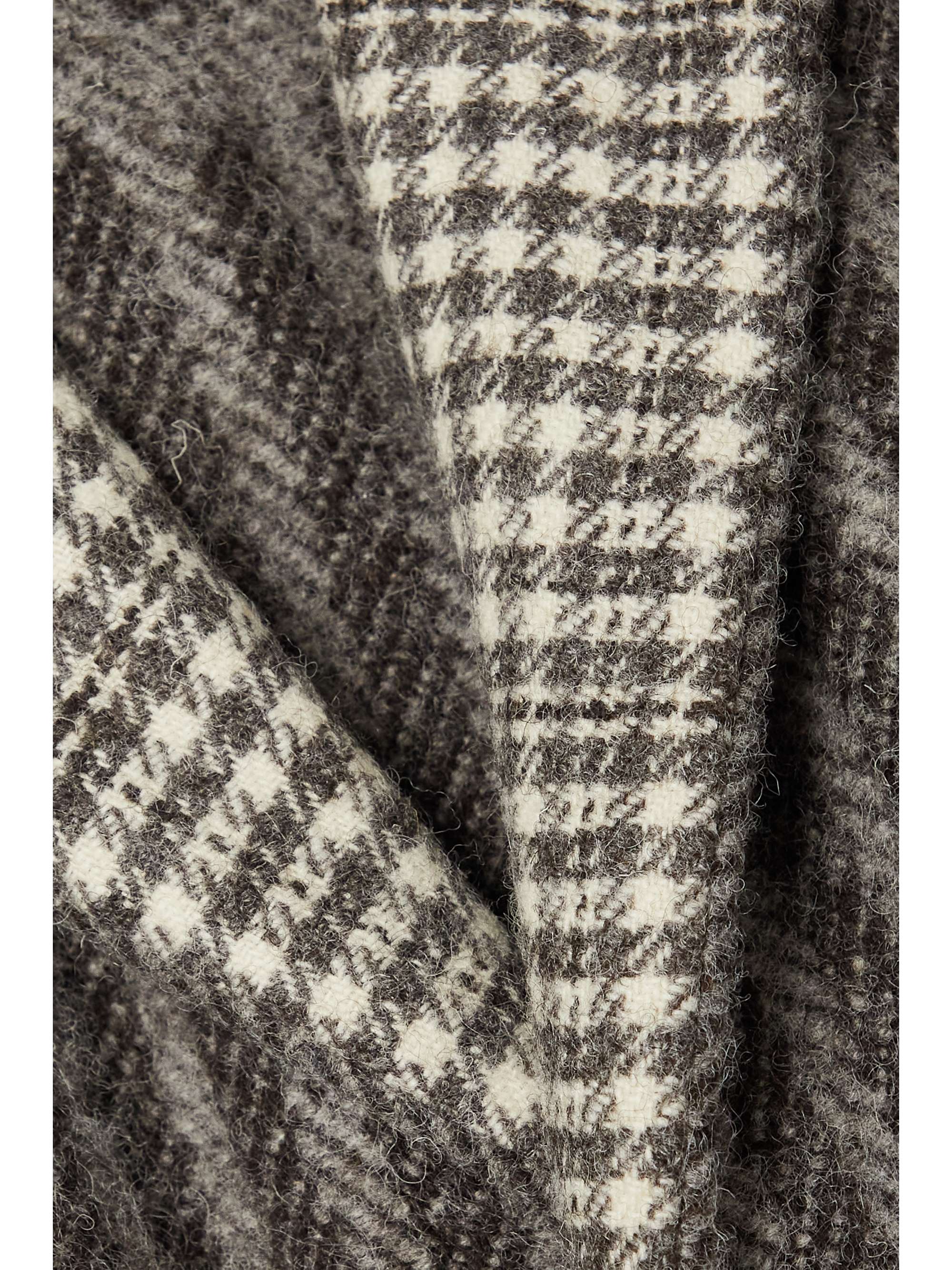 NET-A-PORTER FOR THE KING’S FOUNDATION + NET SUSTAIN belted checked wool coat