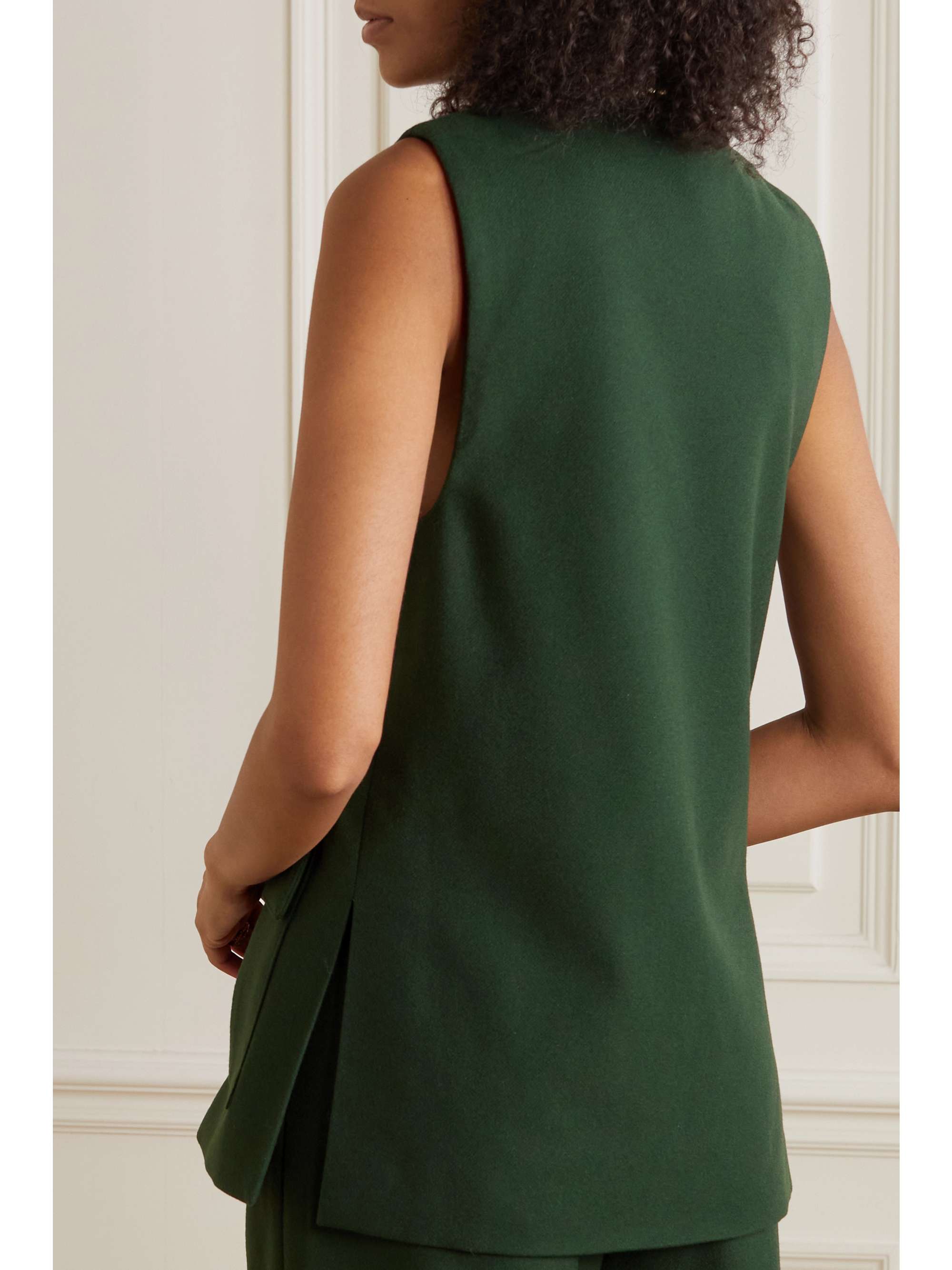 NET-A-PORTER FOR THE KING’S FOUNDATION + NET SUSTAIN wool-felt vest