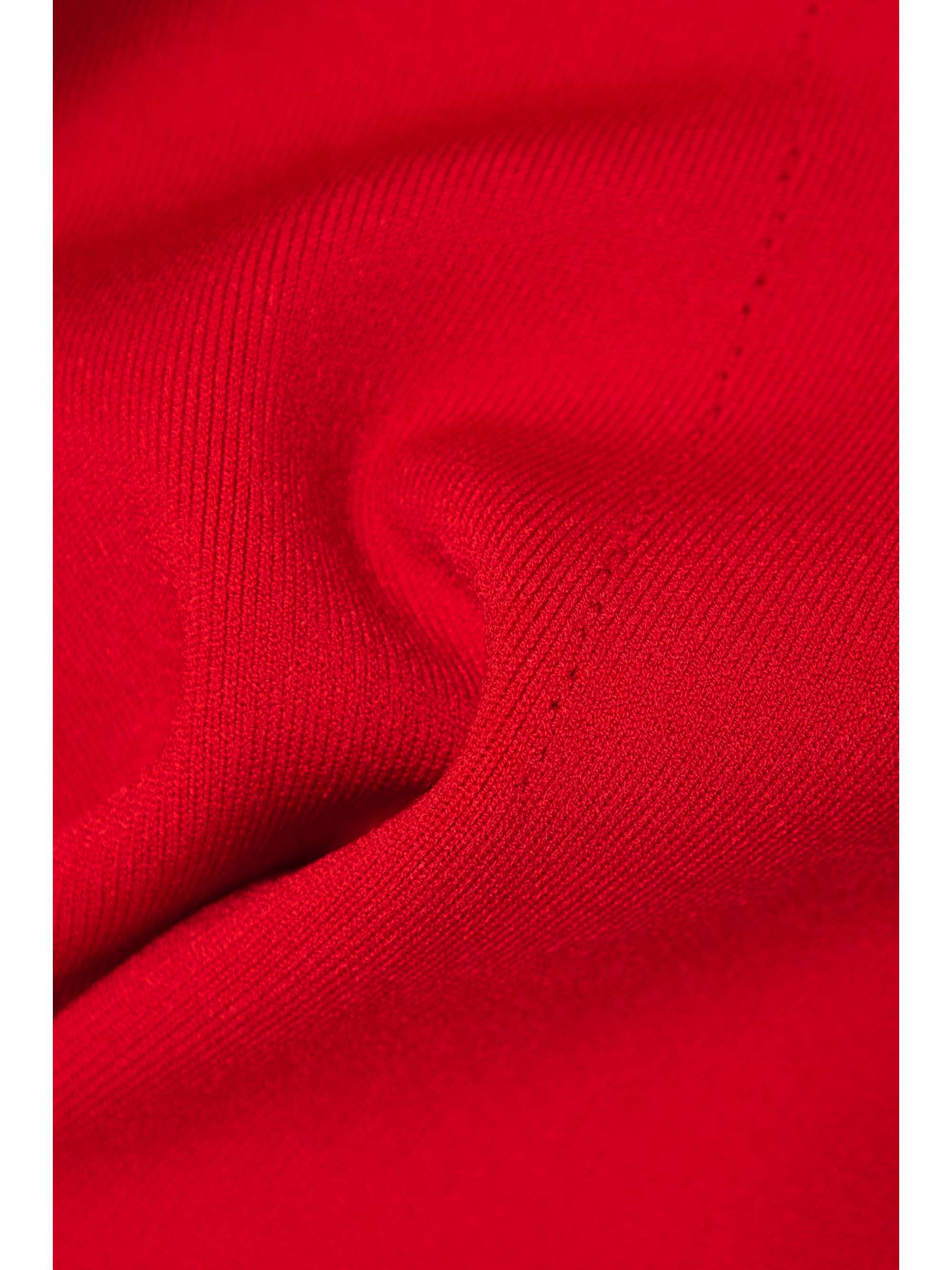 VICTORIA BECKHAM VB Body ribbed stretch-knit midi dress