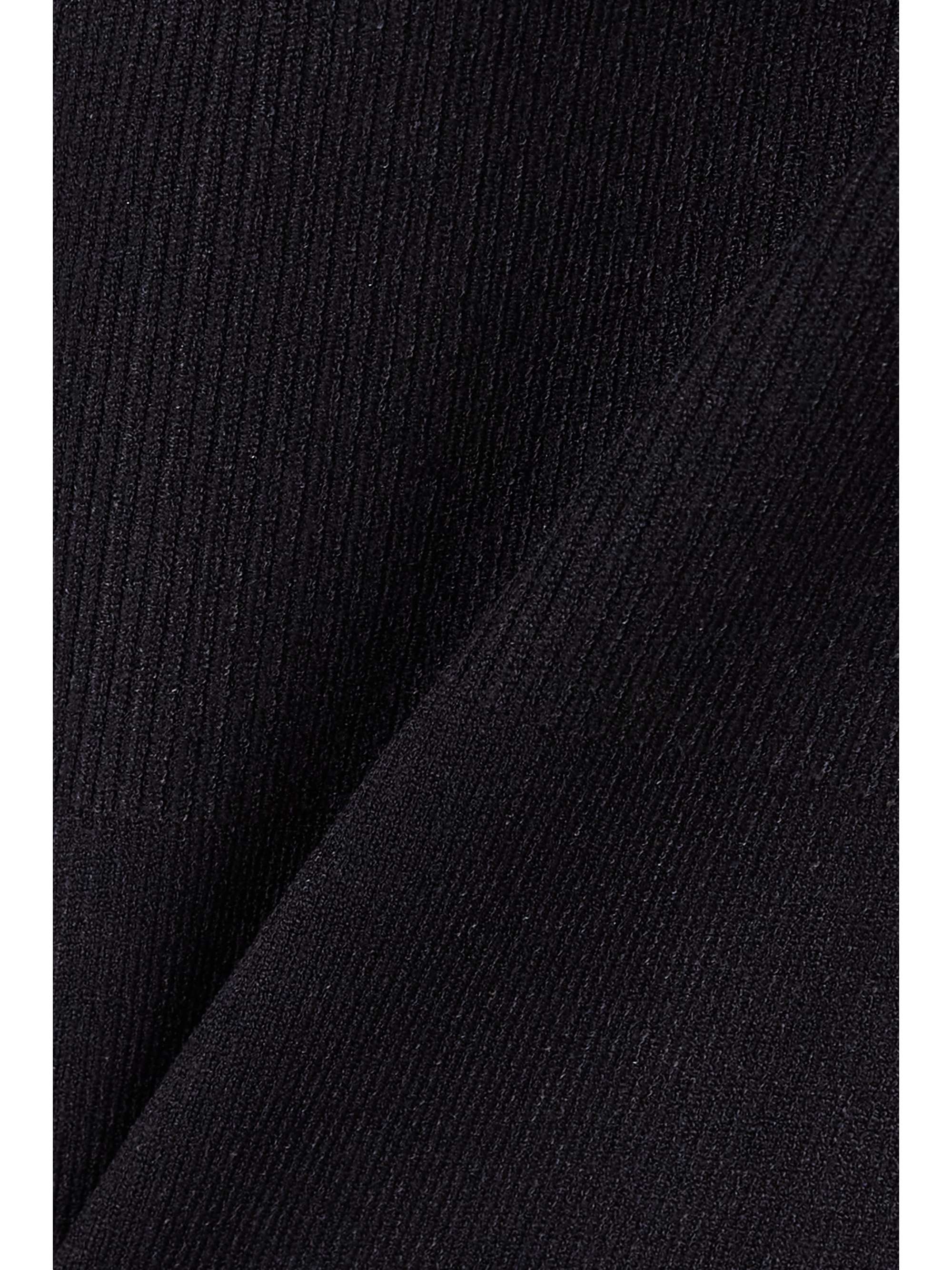 VICTORIA BECKHAM VB Body ribbed stretch-knit midi skirt