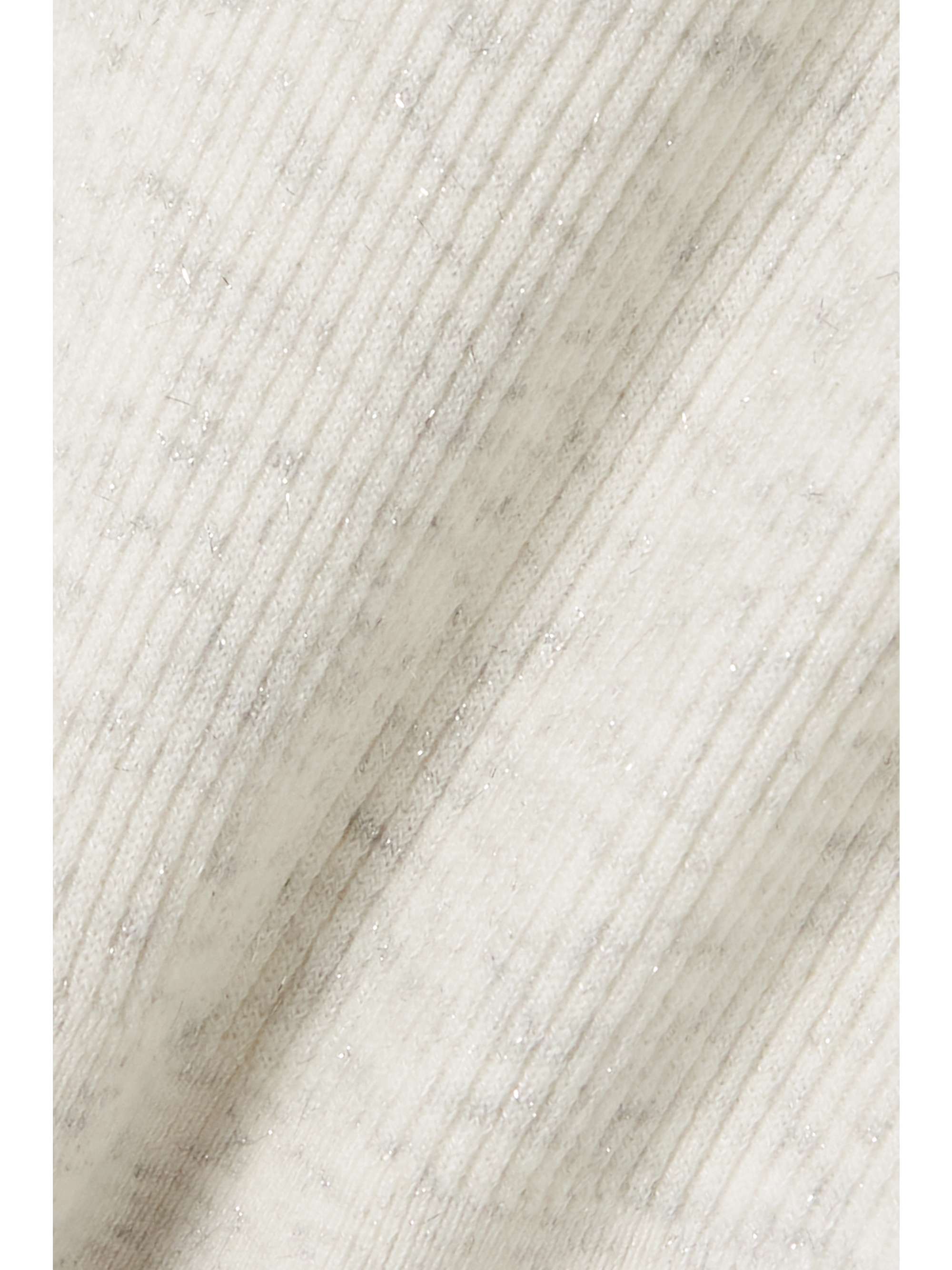 BRUNELLO CUCINELLI Cropped ribbed jersey vest