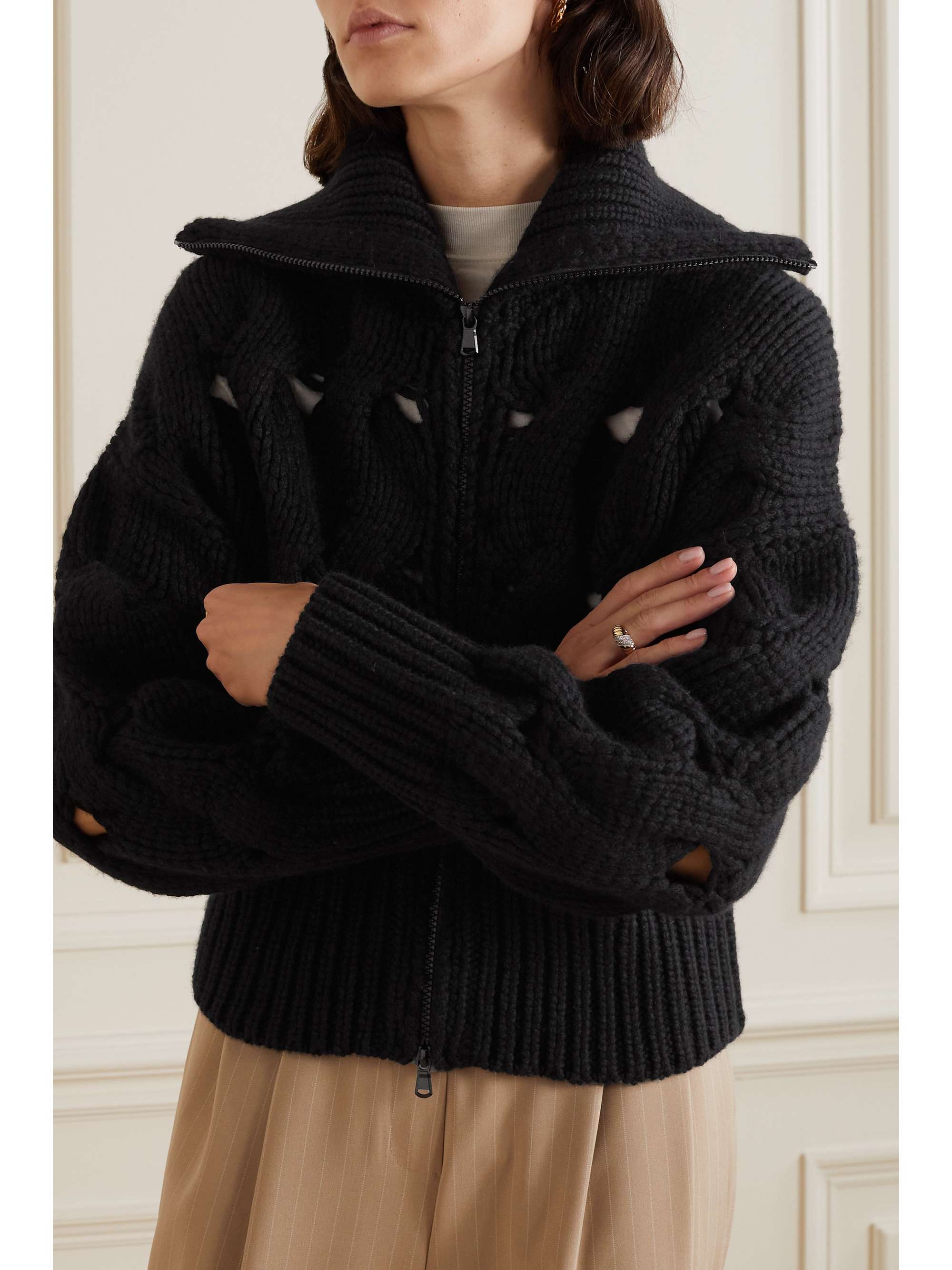 BRUNELLO CUCINELLI Cable-knit cashmere cardigan