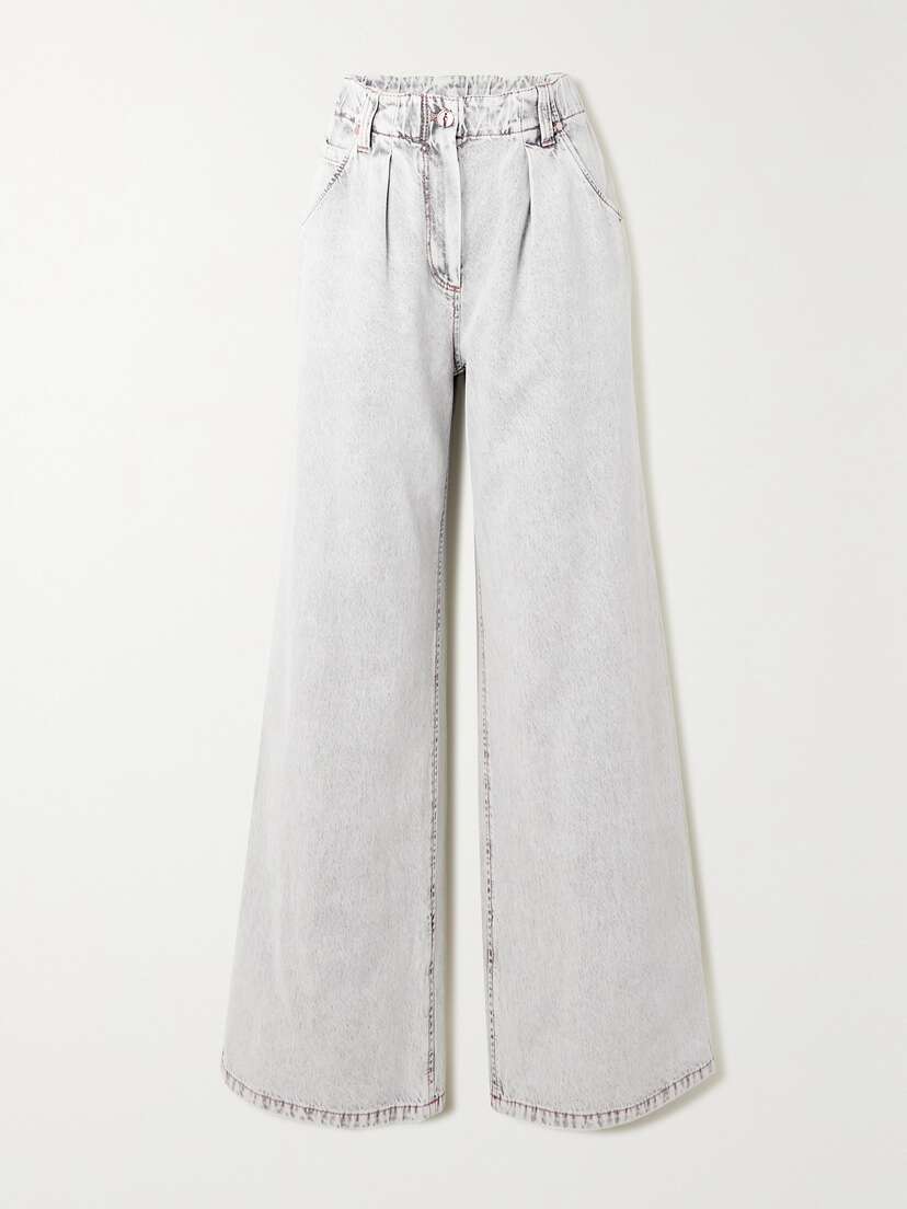 Brunello Cucinelli Acid-wash High-rise Straight-leg Jeans