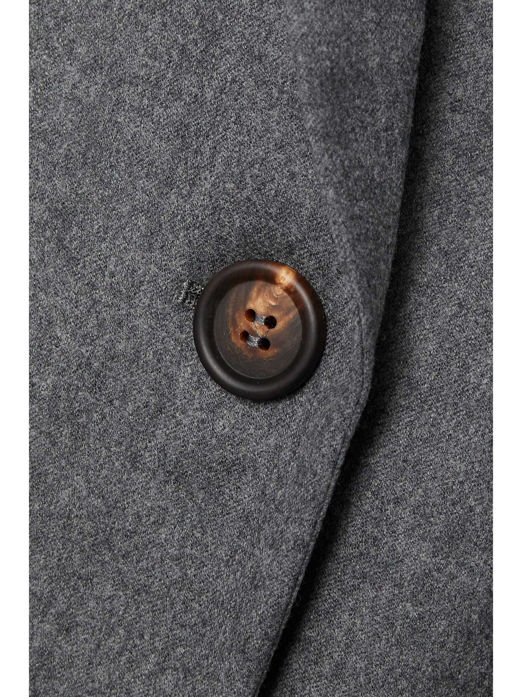 BRUNELLO CUCINELLI Double-breasted mélange wool blazer