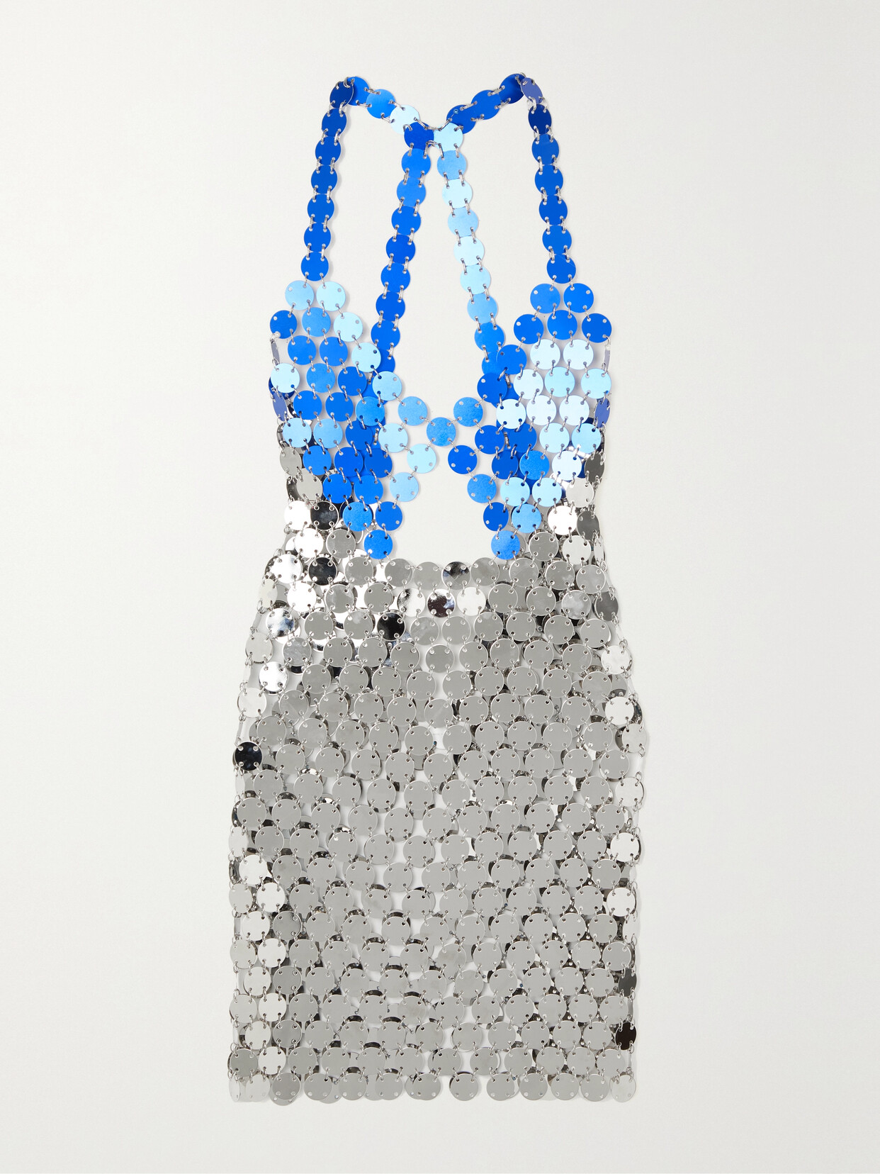 FANNIE SCHIAVONI Cara Cutout Chainmail Mini Dress