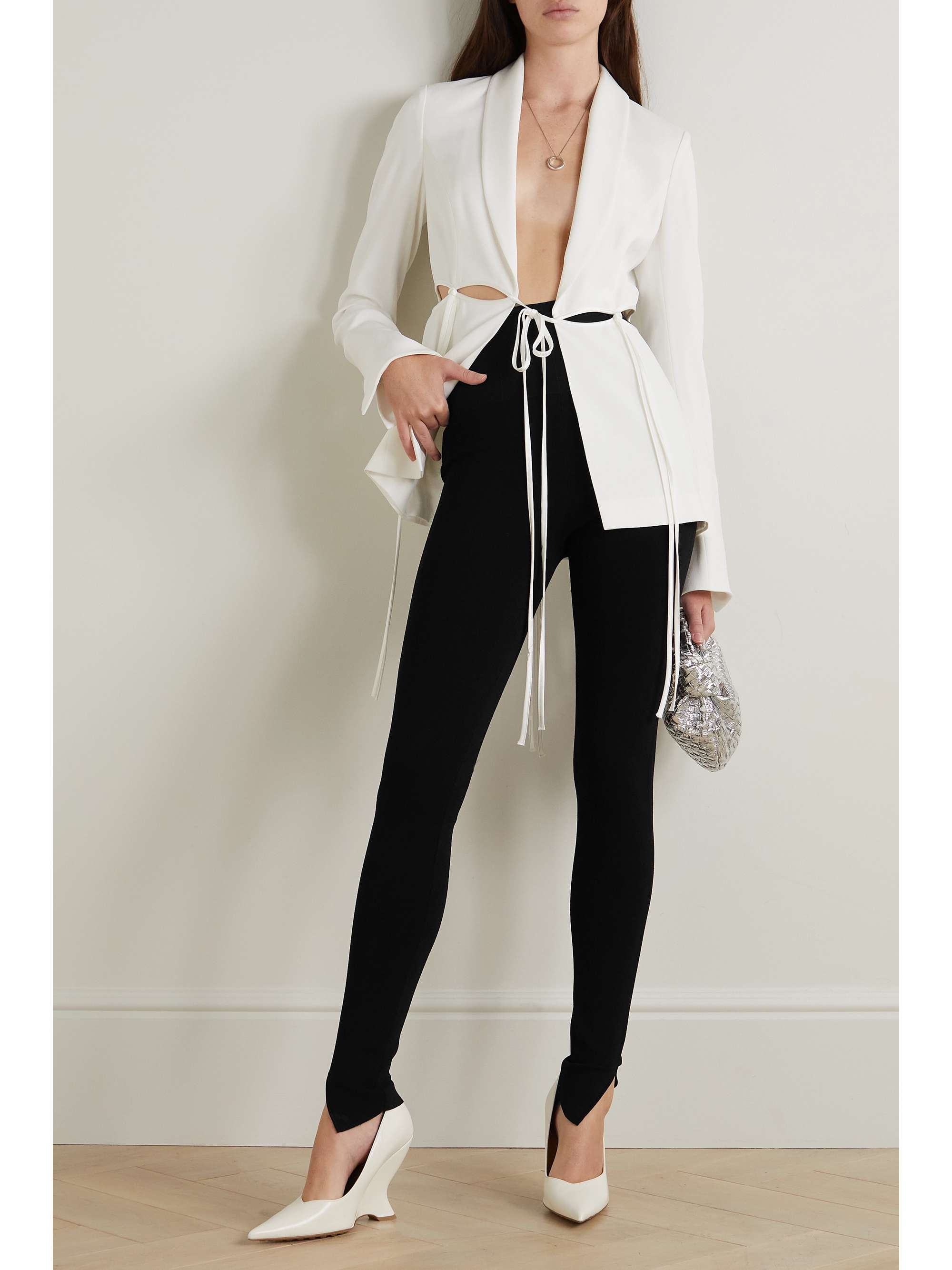 GALVAN Venus stretch-knit leggings