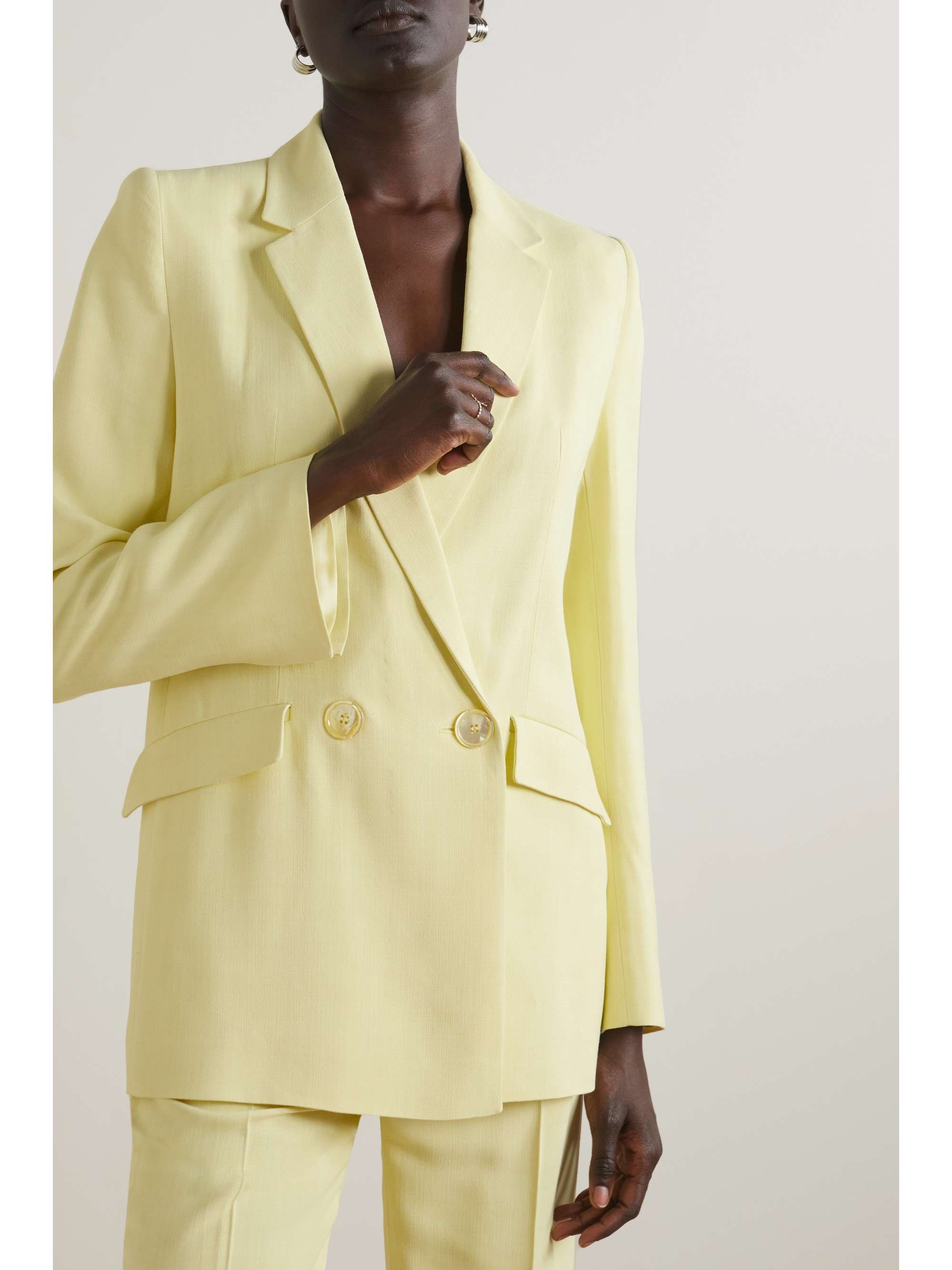 GALVAN Boyfriend woven blazer