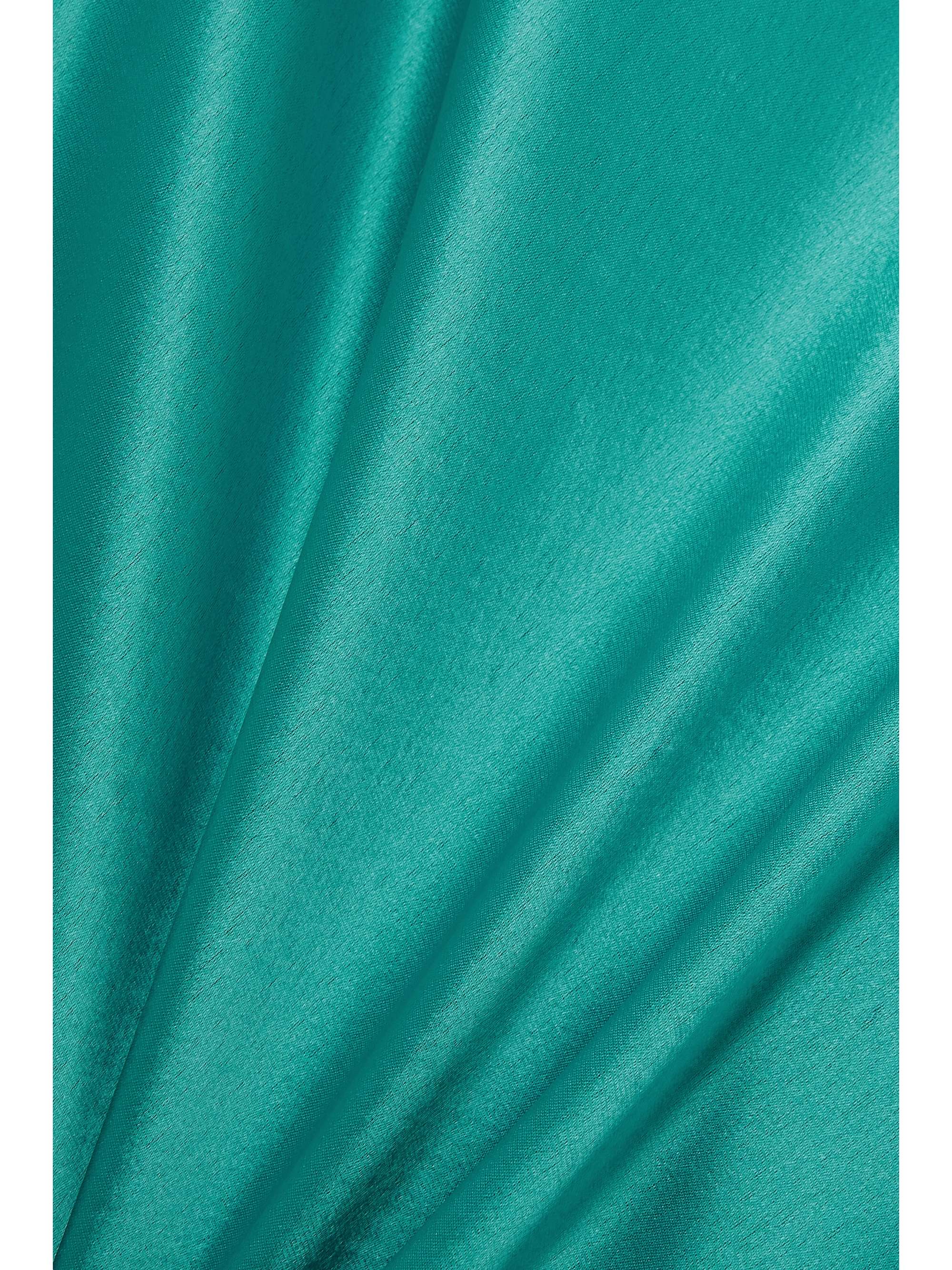 GALVAN Pandora satin halterneck maxi dress