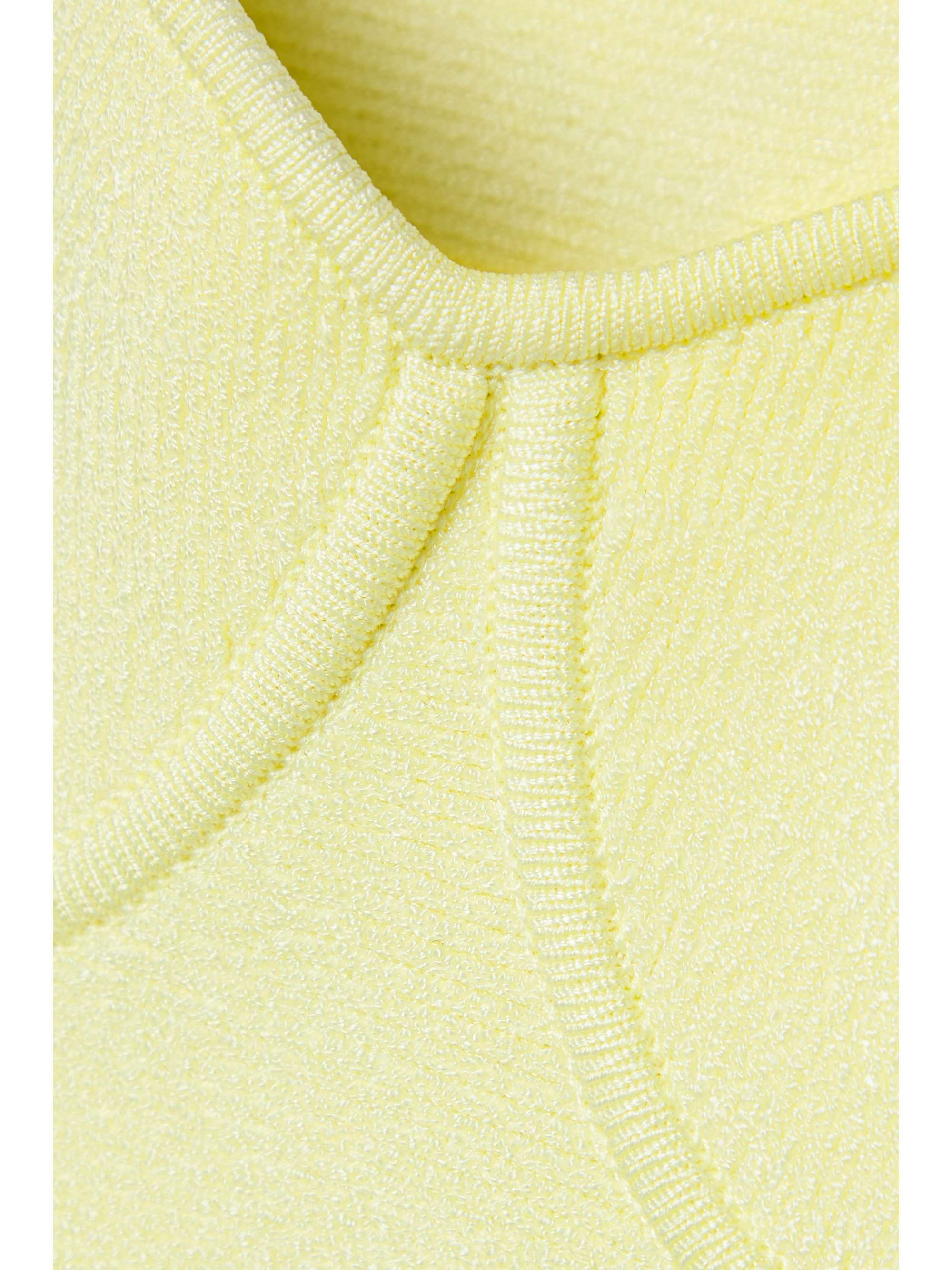 GALVAN NYX cropped stretch-knit top