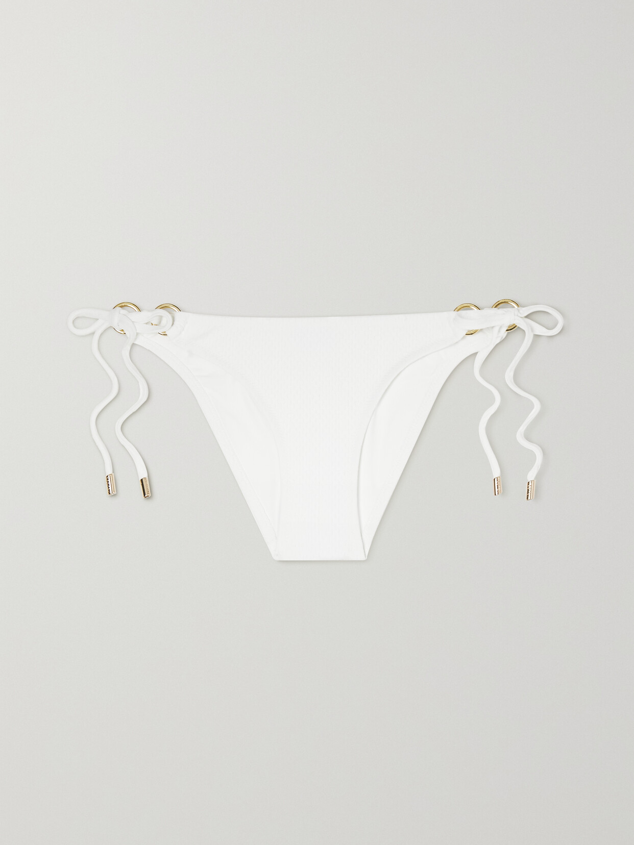 Melissa Odabash Venice Textured Bikini Briefs - White