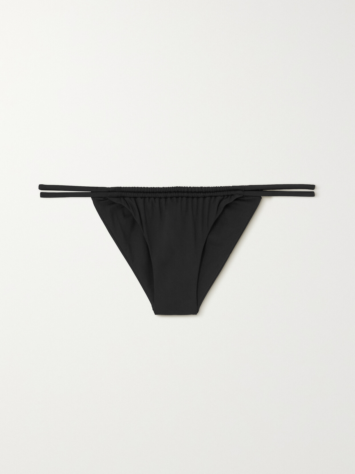 Melissa Odabash Luxor Ruched Stretch Bikini Briefs In Black