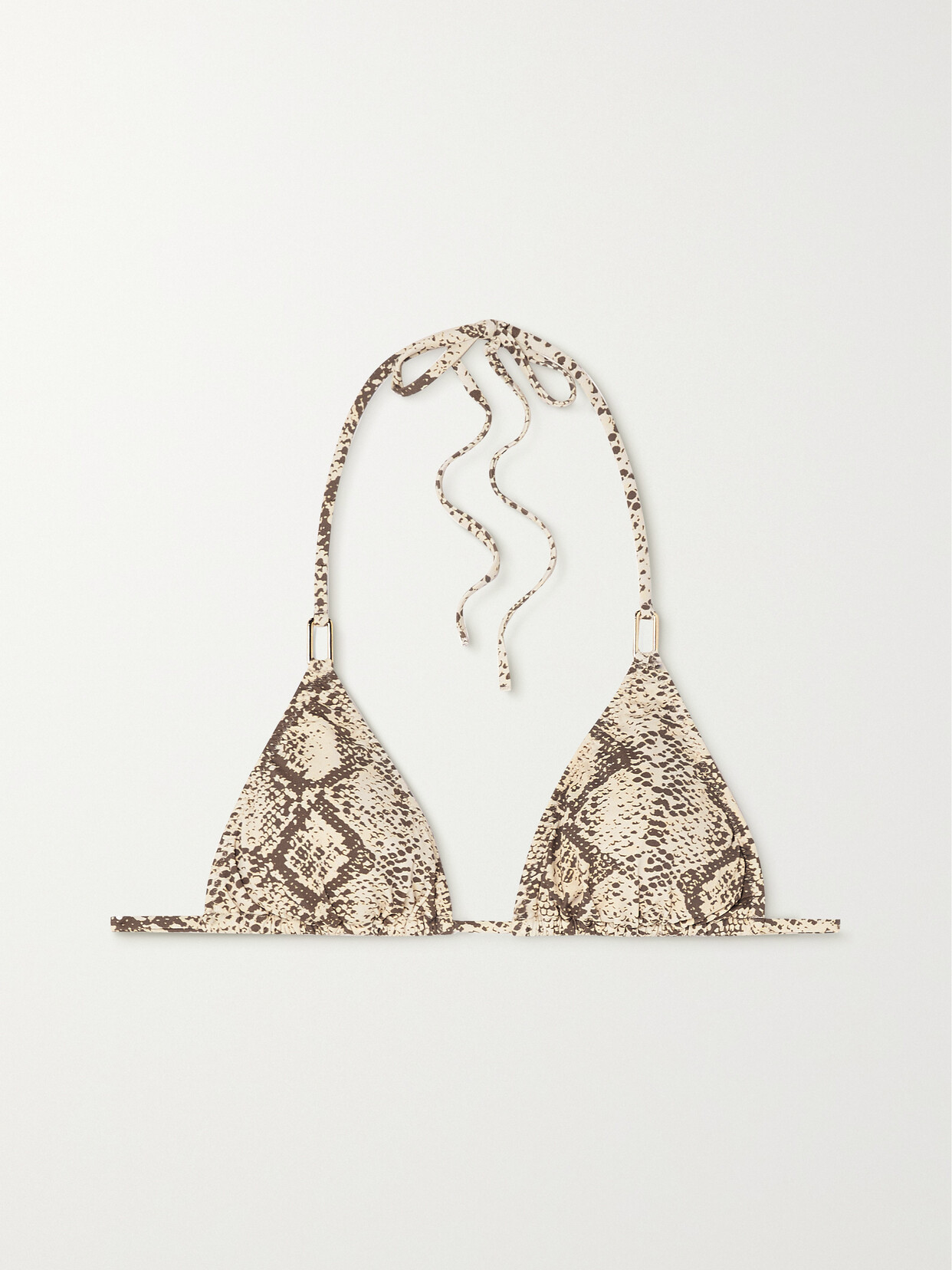Melissa Odabash Cancun Snake-print Triangle Bikini Top - Animal print
