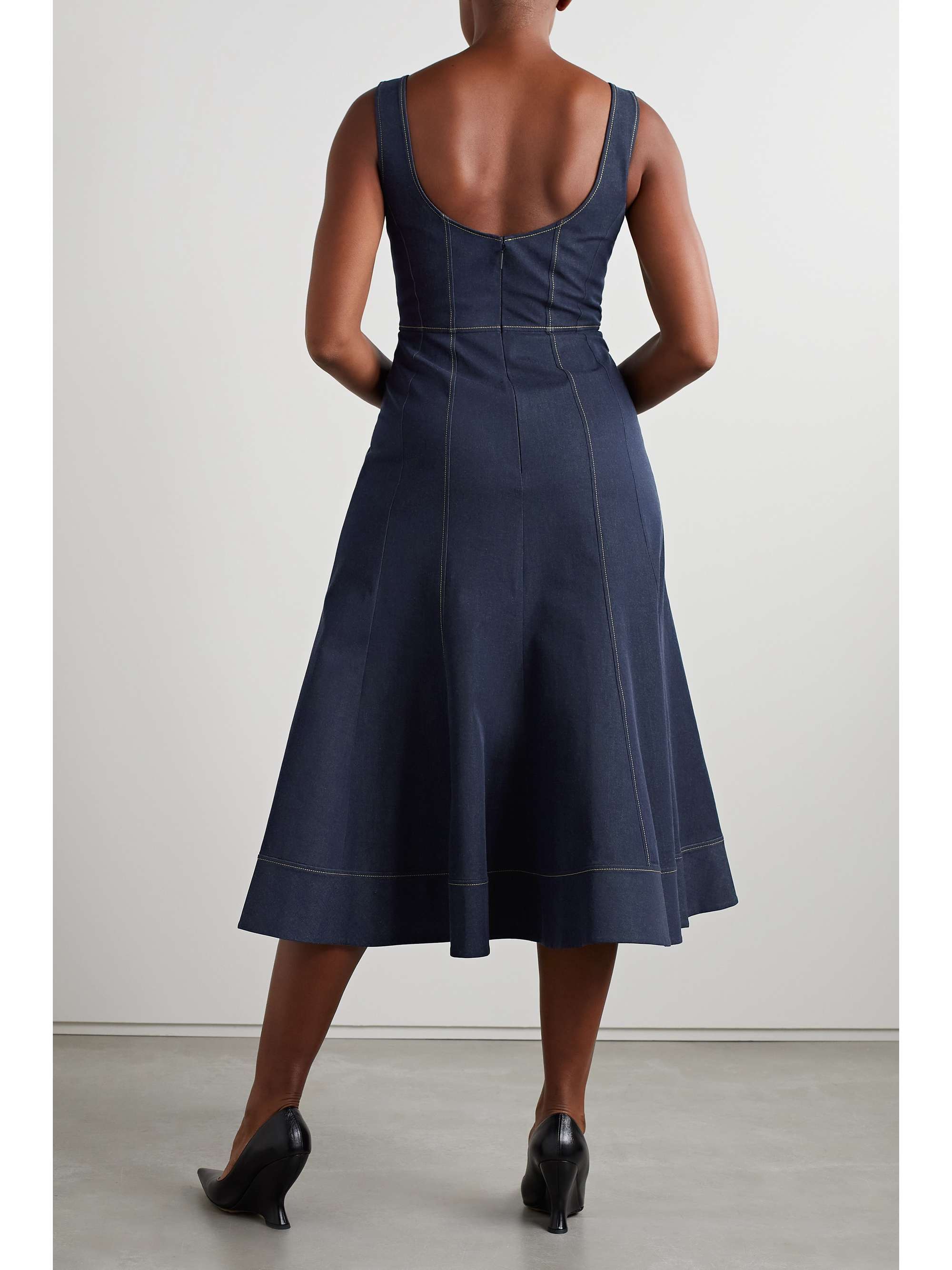 JASON WU Denim midi dress