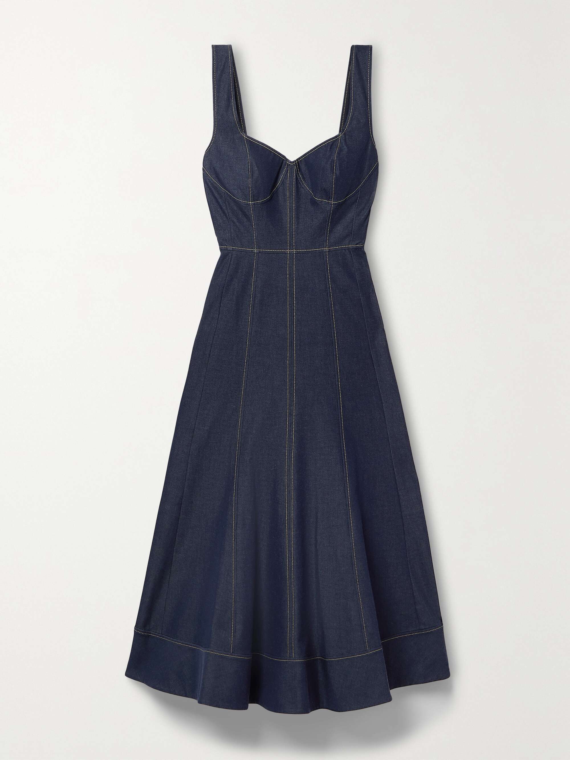 JASON WU Denim midi dress | NET-A-PORTER