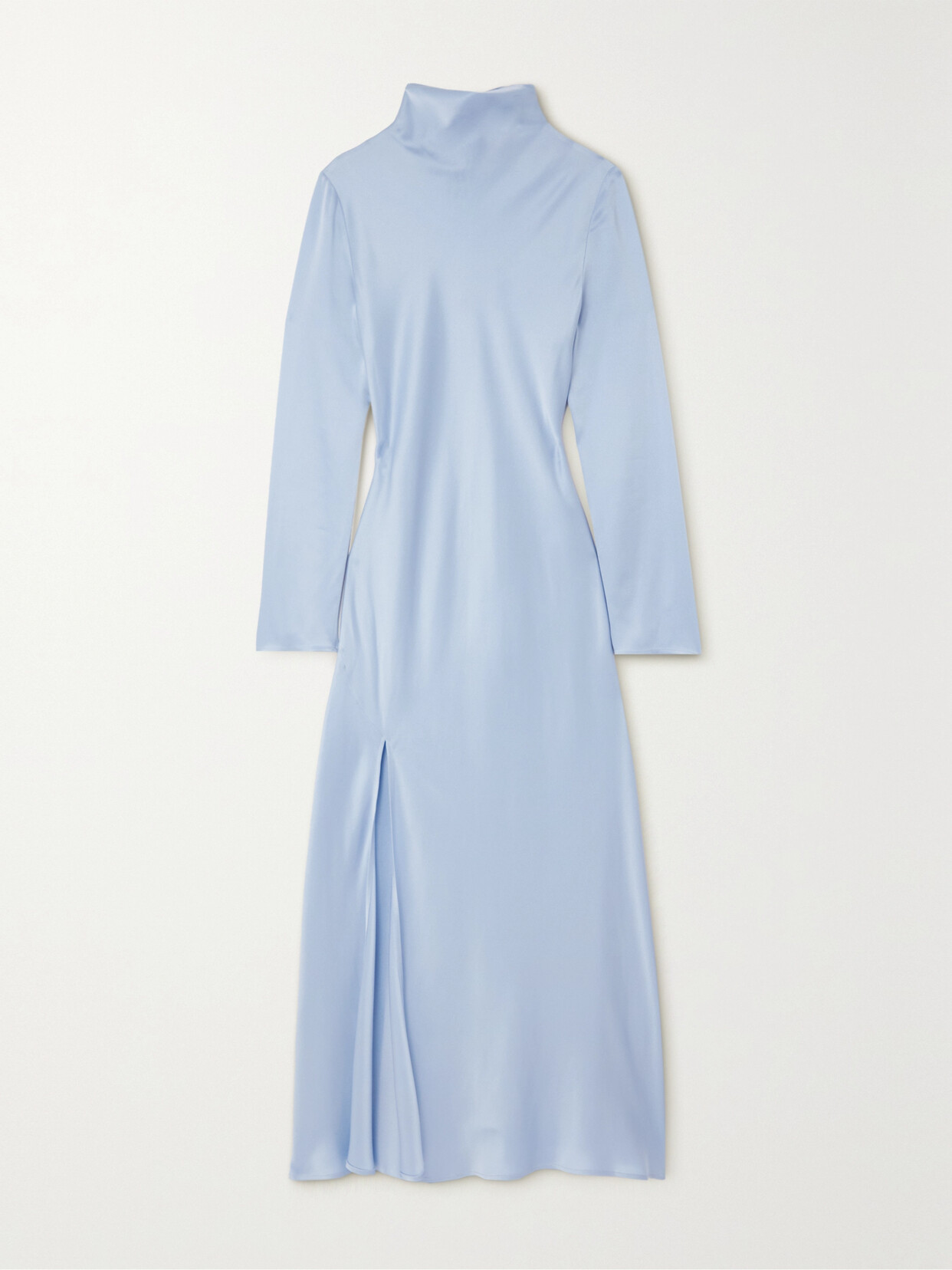 LAPOINTE - Satin Midi Dress - Blue