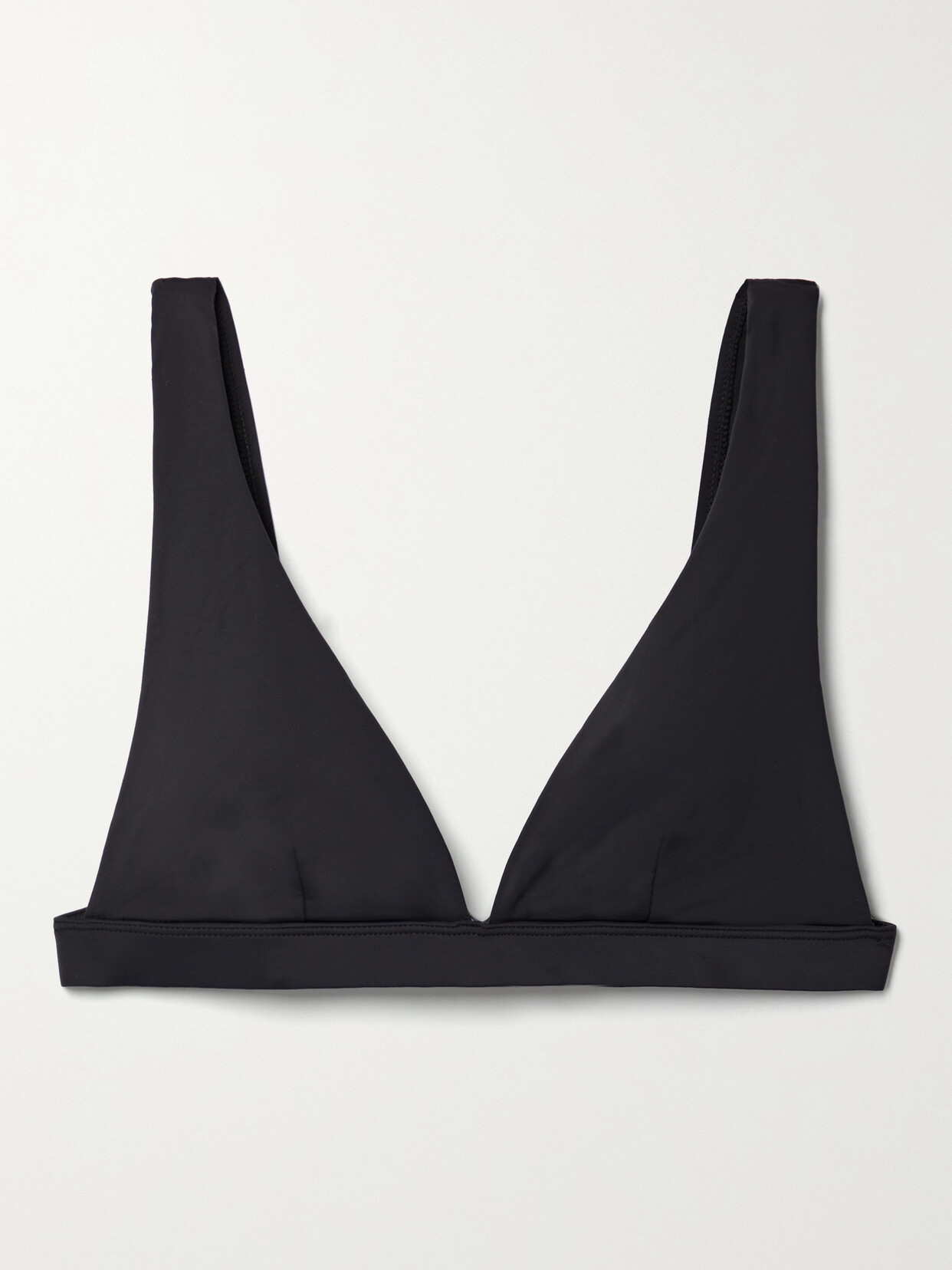 GOOD AMERICAN - Sexy Boost Triangle Bikini Top - Black