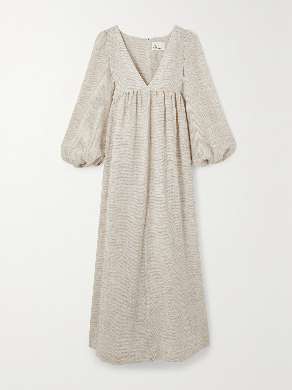 Lisa Marie Fernandez - Carolyn Linen-blend Gauze Maxi Dress - Cream