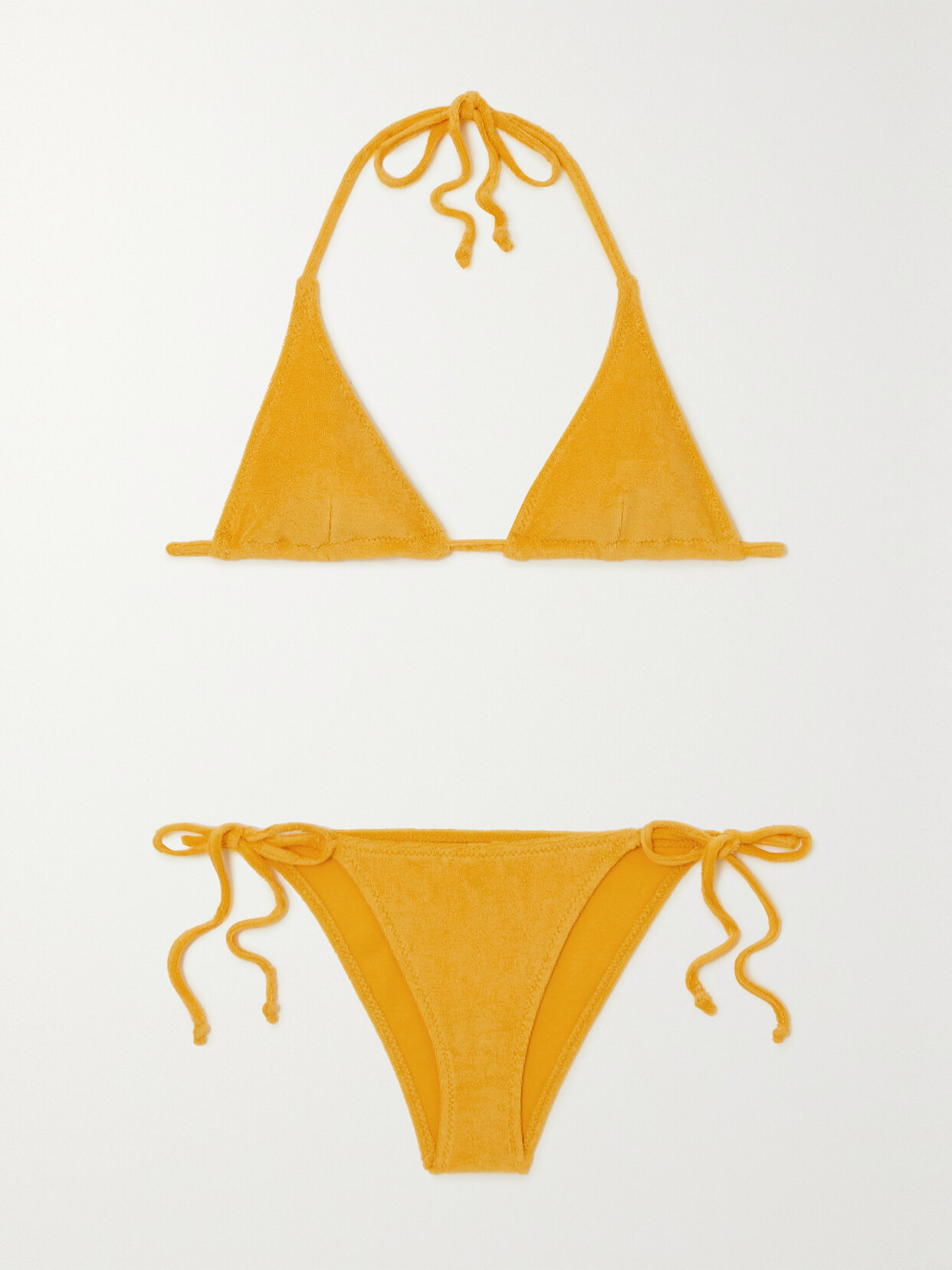 Lisa Marie Fernandez - + Net Sustain Pamela Stretch-cotton Terry Bikini - Yellow