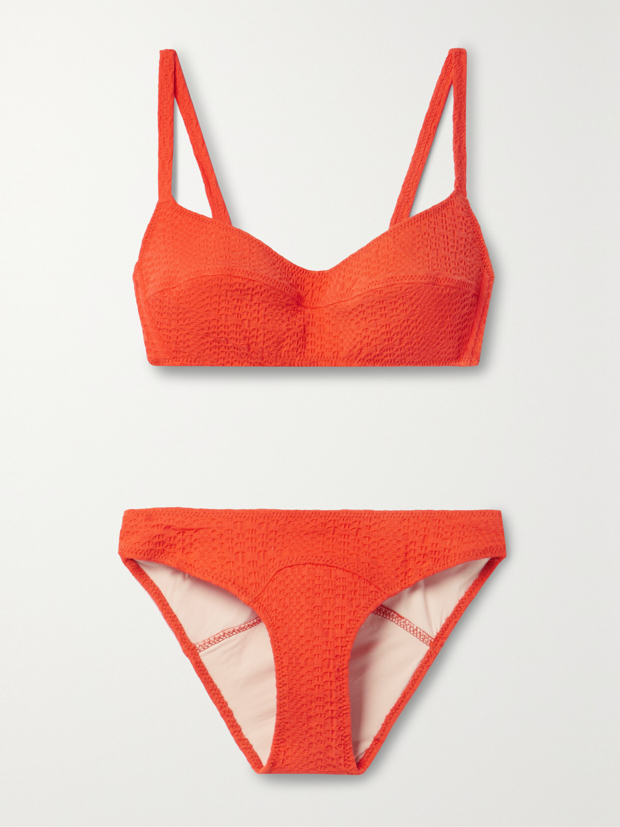 Lisa Marie Fernandez - Seersucker Bikini - Orange