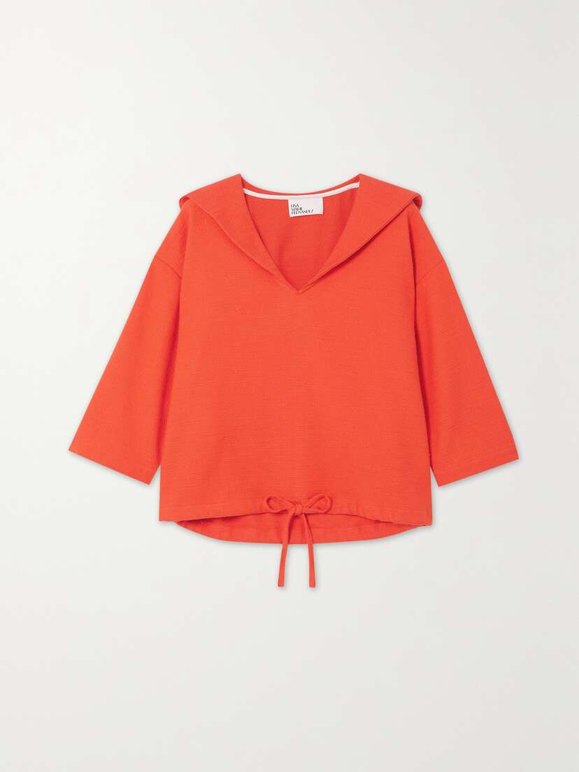 Lisa Marie Fernandez Sailor Cotton-blend Bouclé Top