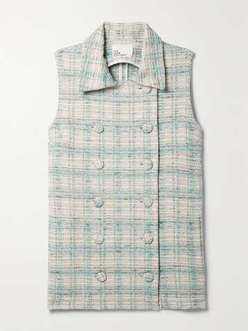 Lisa Cropped Tweed Vest Top main image 1