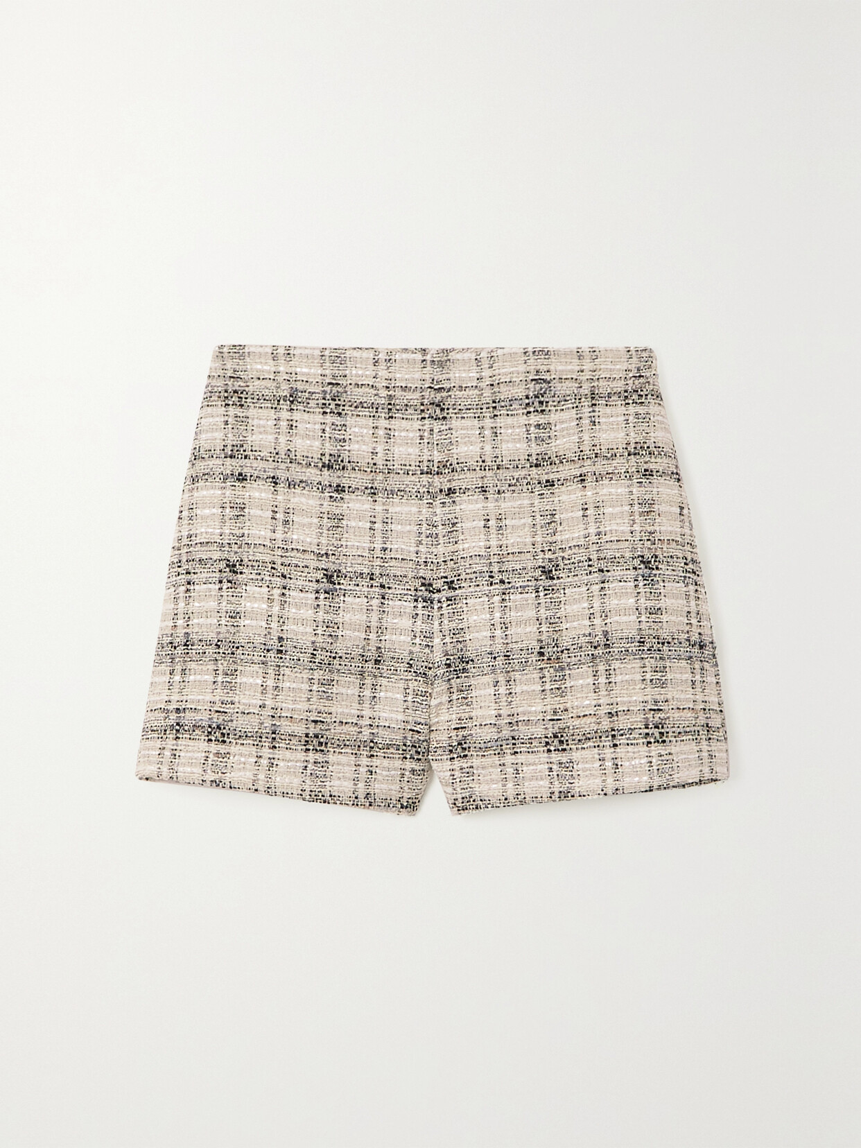 Lisa Marie Fernandez Checked Cotton-blend Tweed Shorts