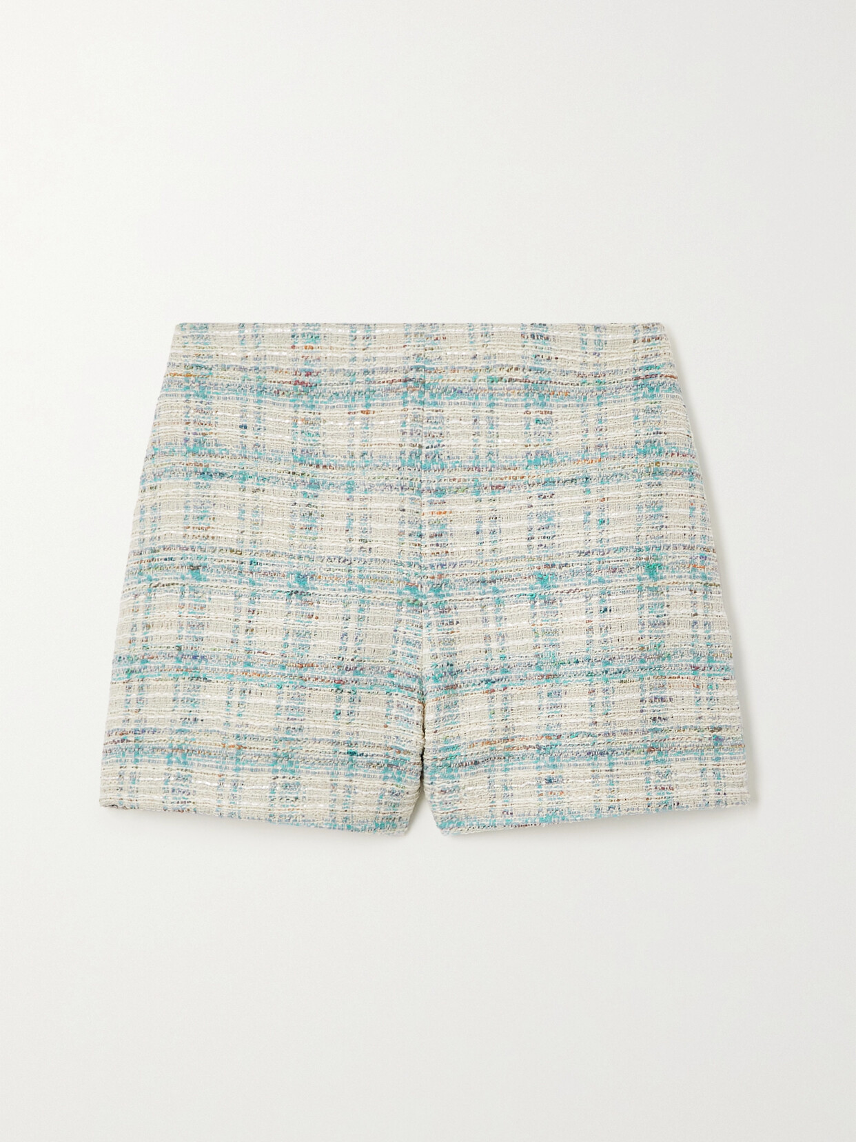 Lisa Marie Fernandez - Checked Cotton-blend Tweed Shorts - Blue