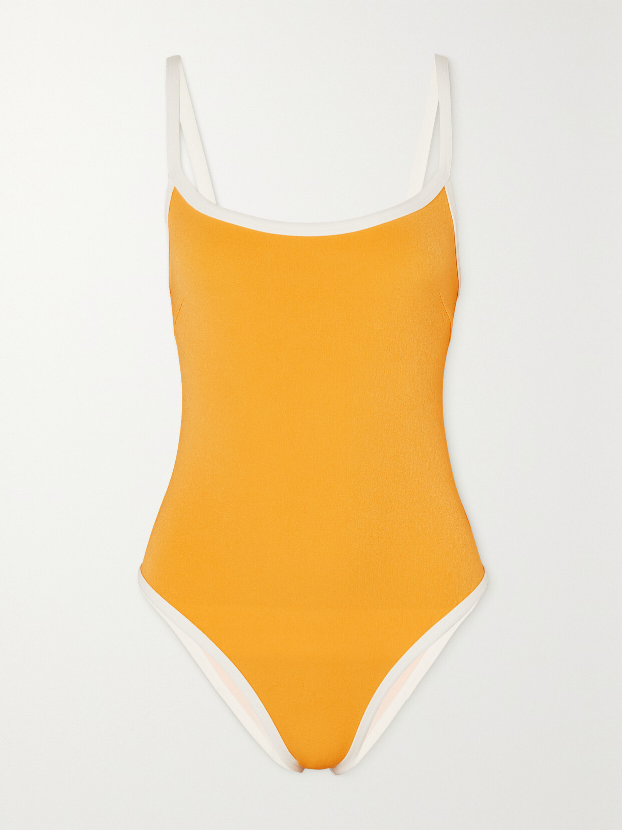 Lisa Marie Fernandez - Stretch-crepe Swimsuit - Yellow