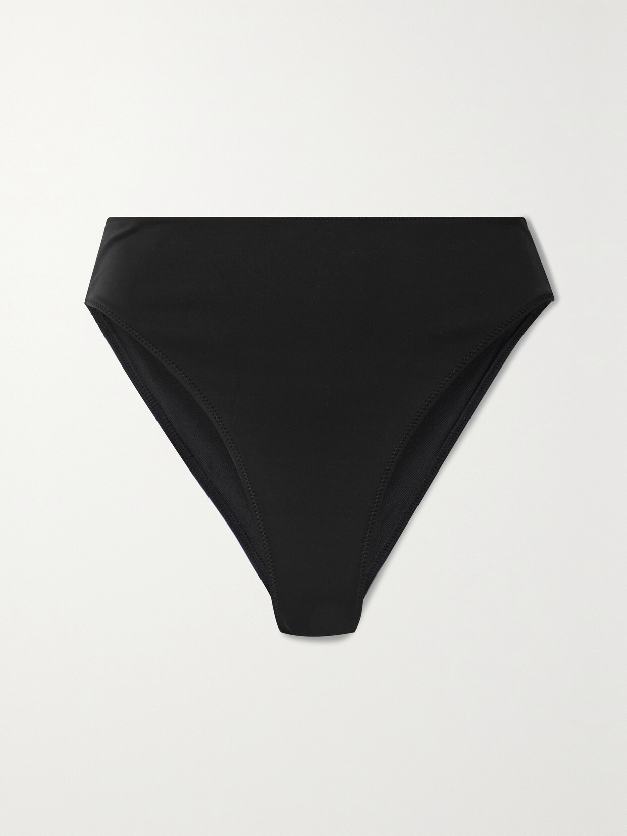 Good American Good Waist Reversible Good Shine Bikini Bottoms In Black