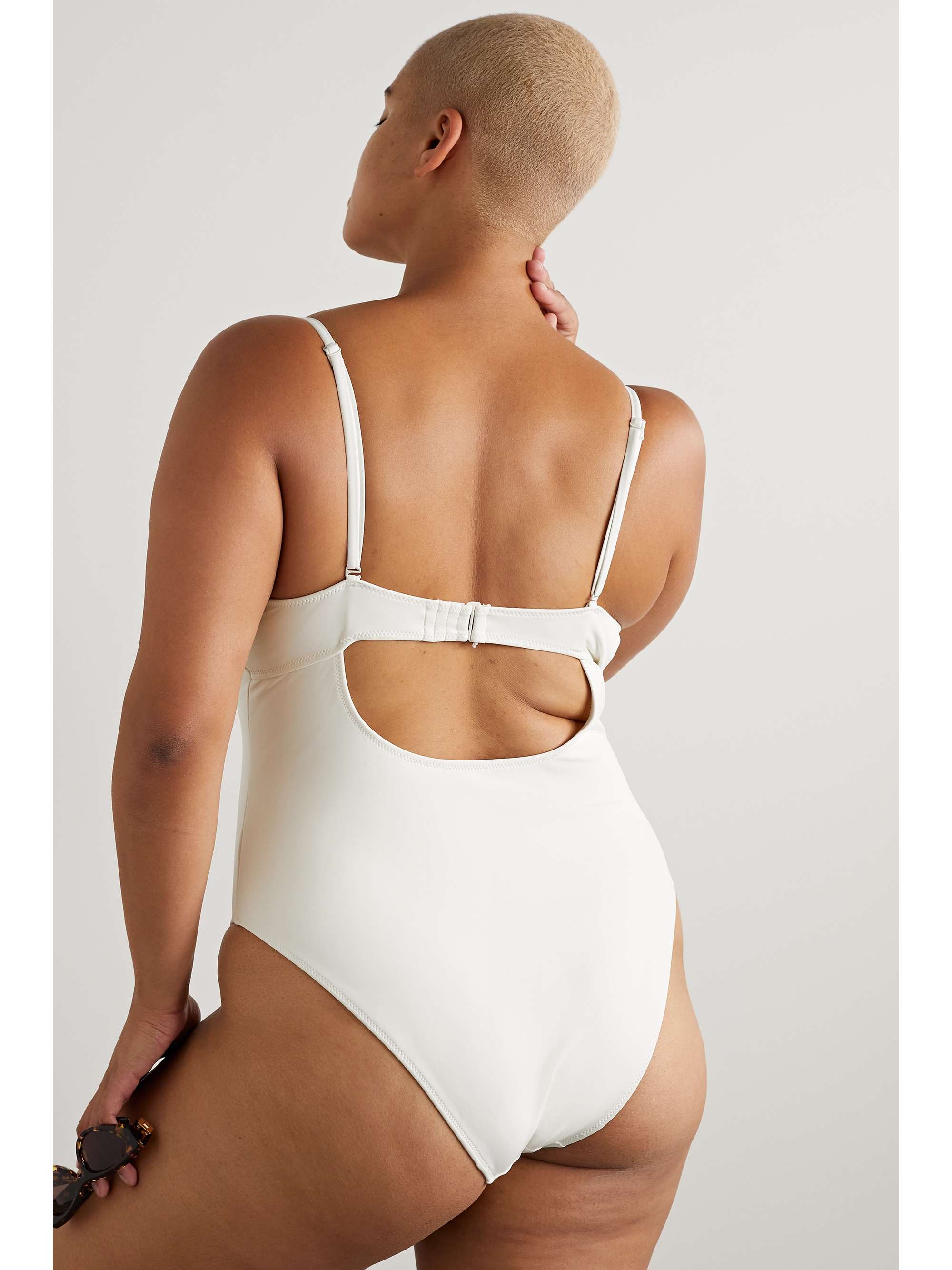 GOOD AMERICAN Good Compression cutout underwired swimsuit