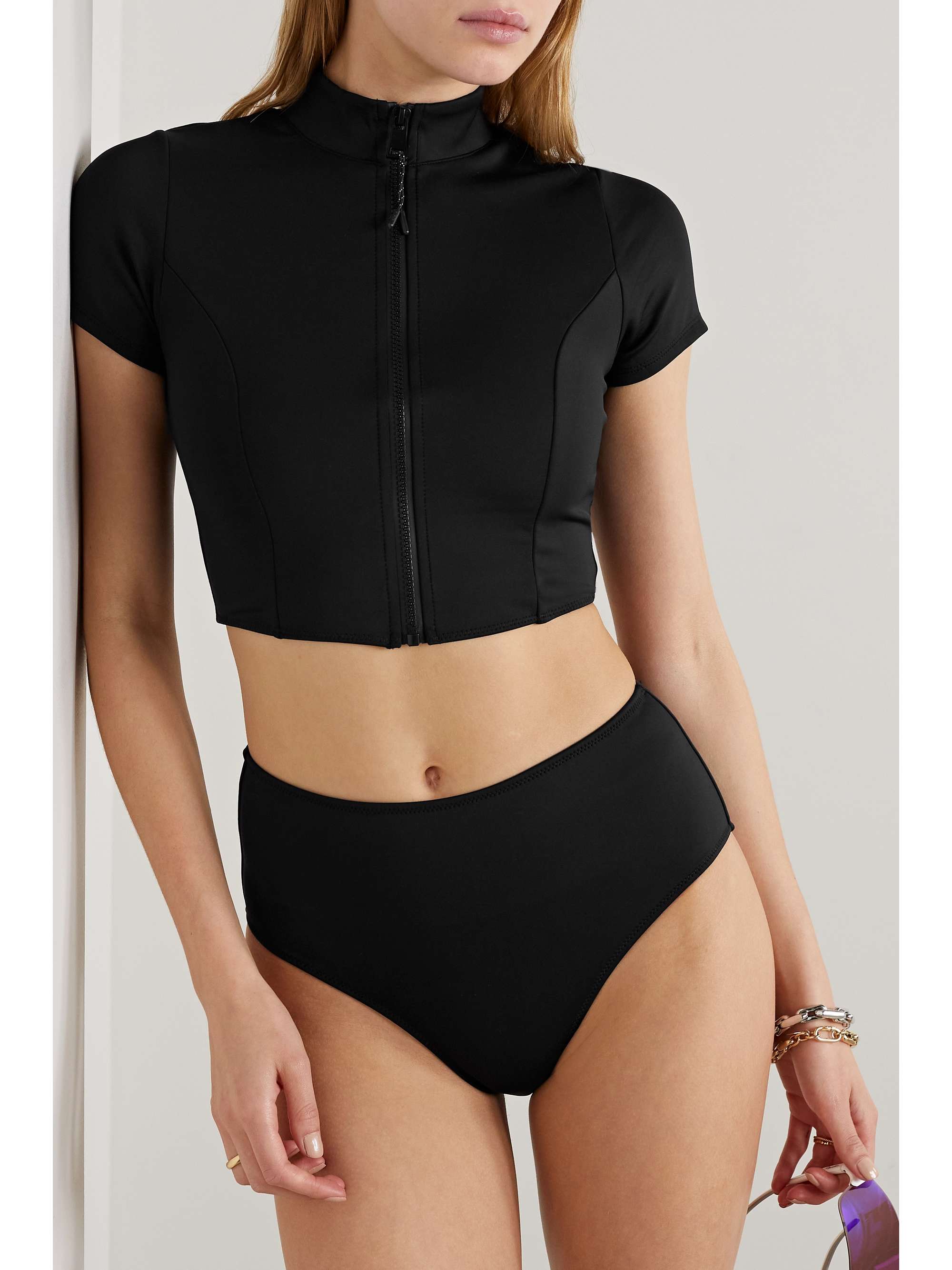 GOOD AMERICAN Good Compression stretch-scuba bikini briefs