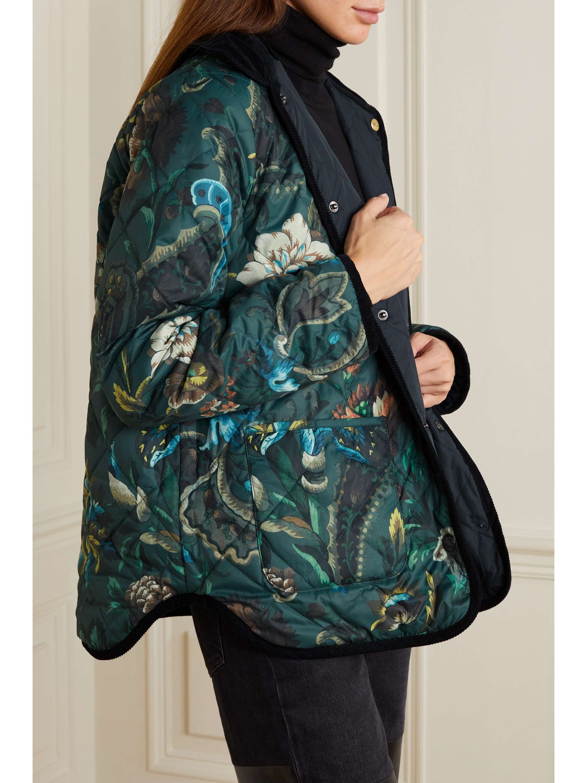 BARBOUR + House of Hackney Foxley reversible corduroytrimmed quilted