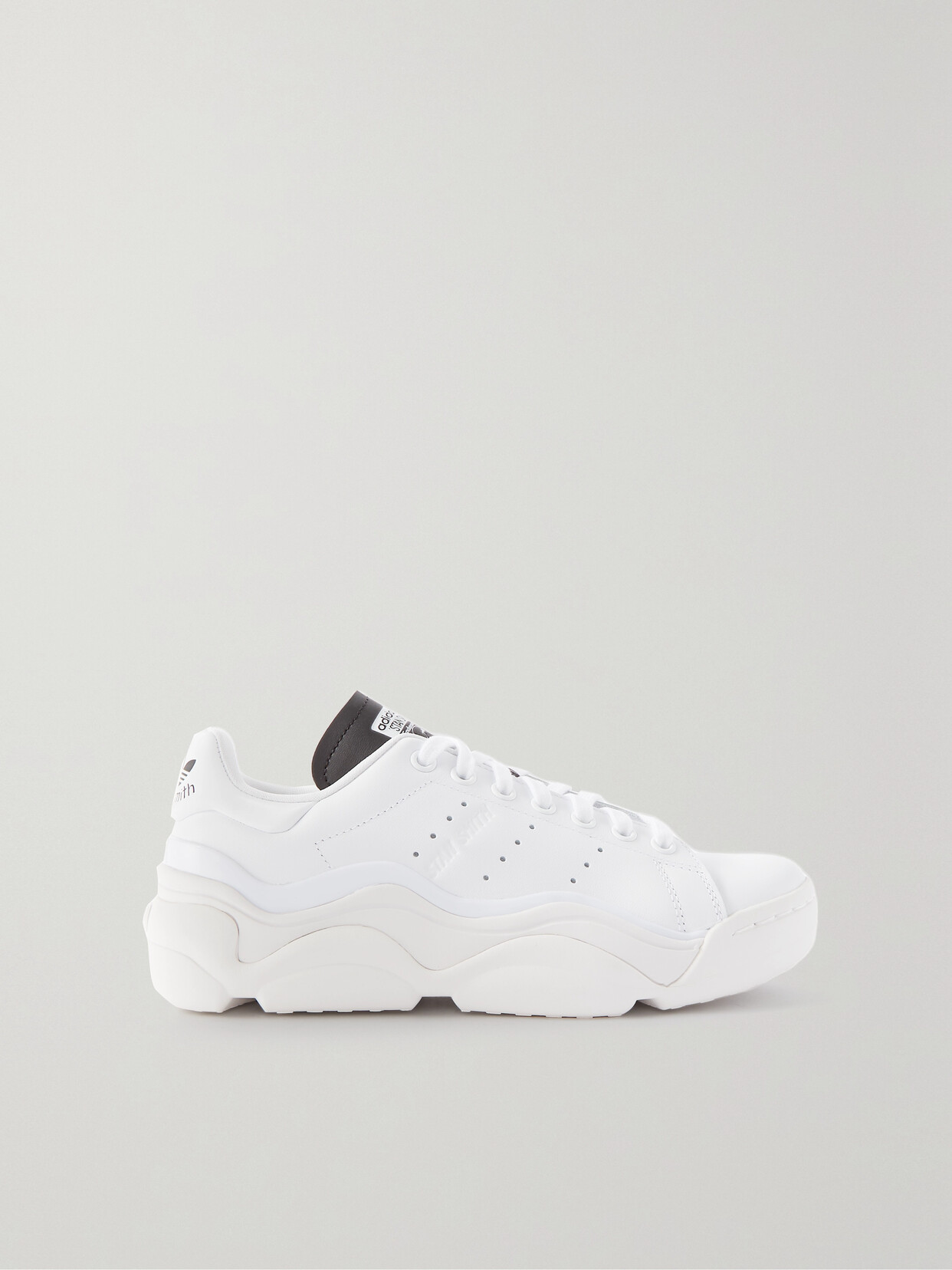 Adidas Originals Stan Smith Millencon Rubber-trimmed Leather Sneakers In White