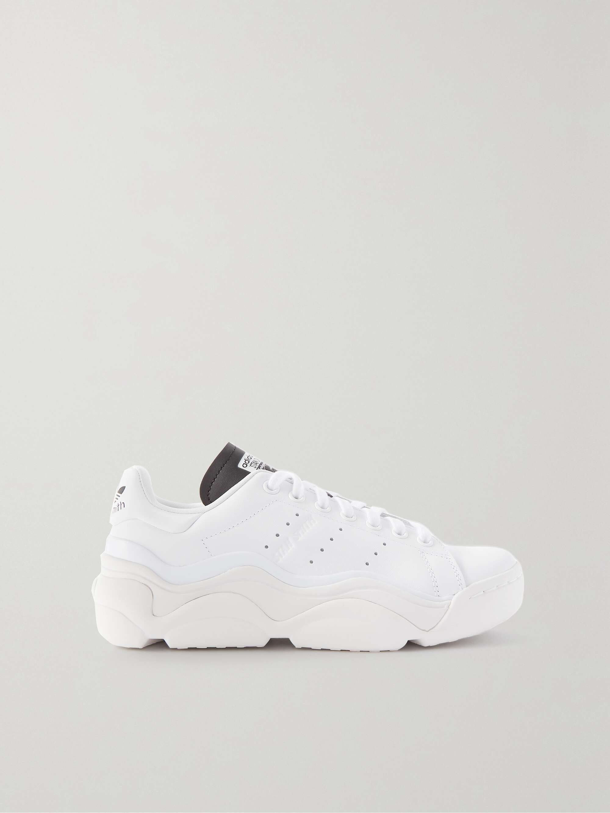 sandaler Ledig indenlandske ADIDAS ORIGINALS Stan Smith Millencon rubber-trimmed leather sneakers |  NET-A-PORTER