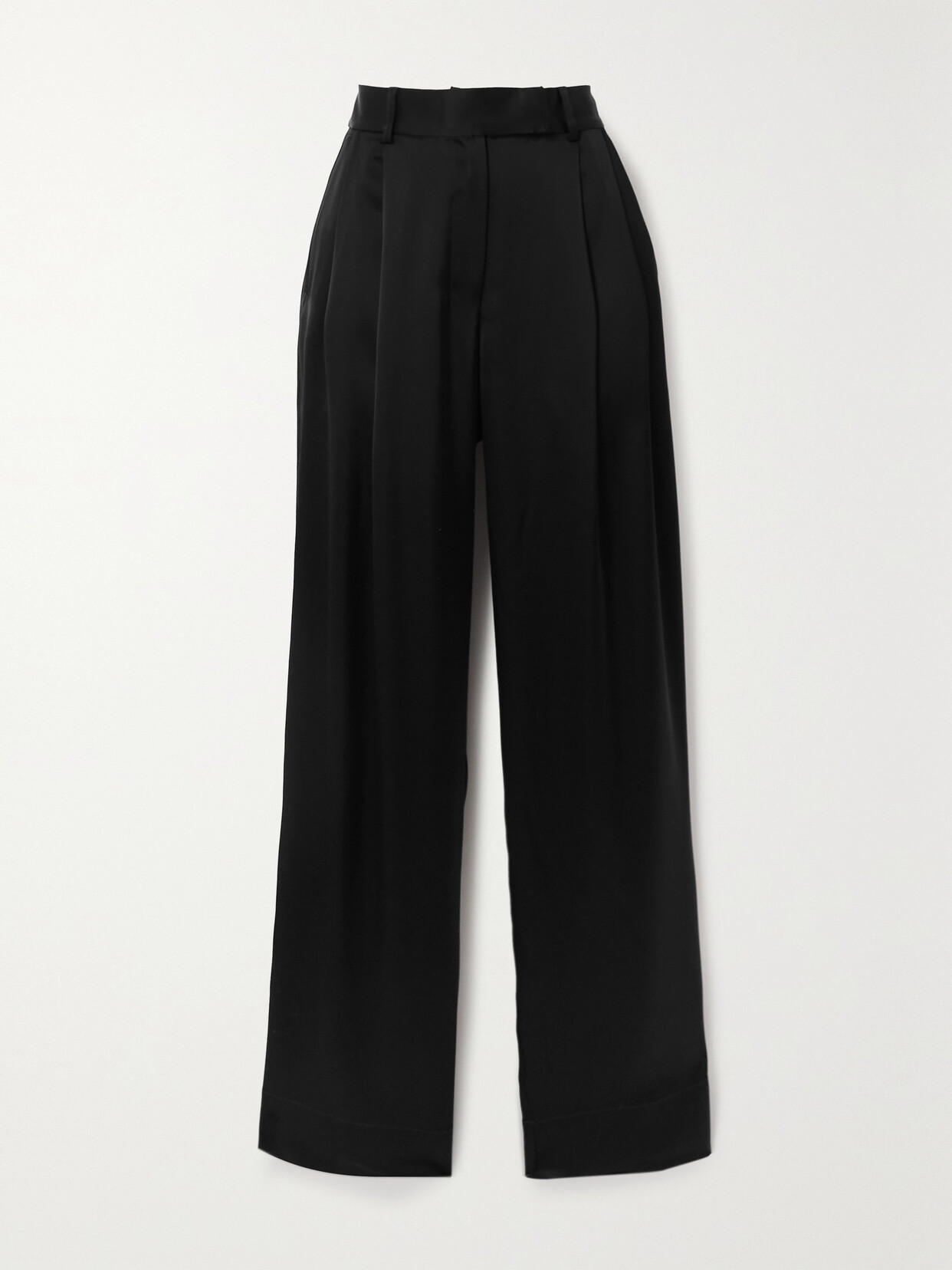 ESSE Studios - Satin Straight-leg Pants - Black