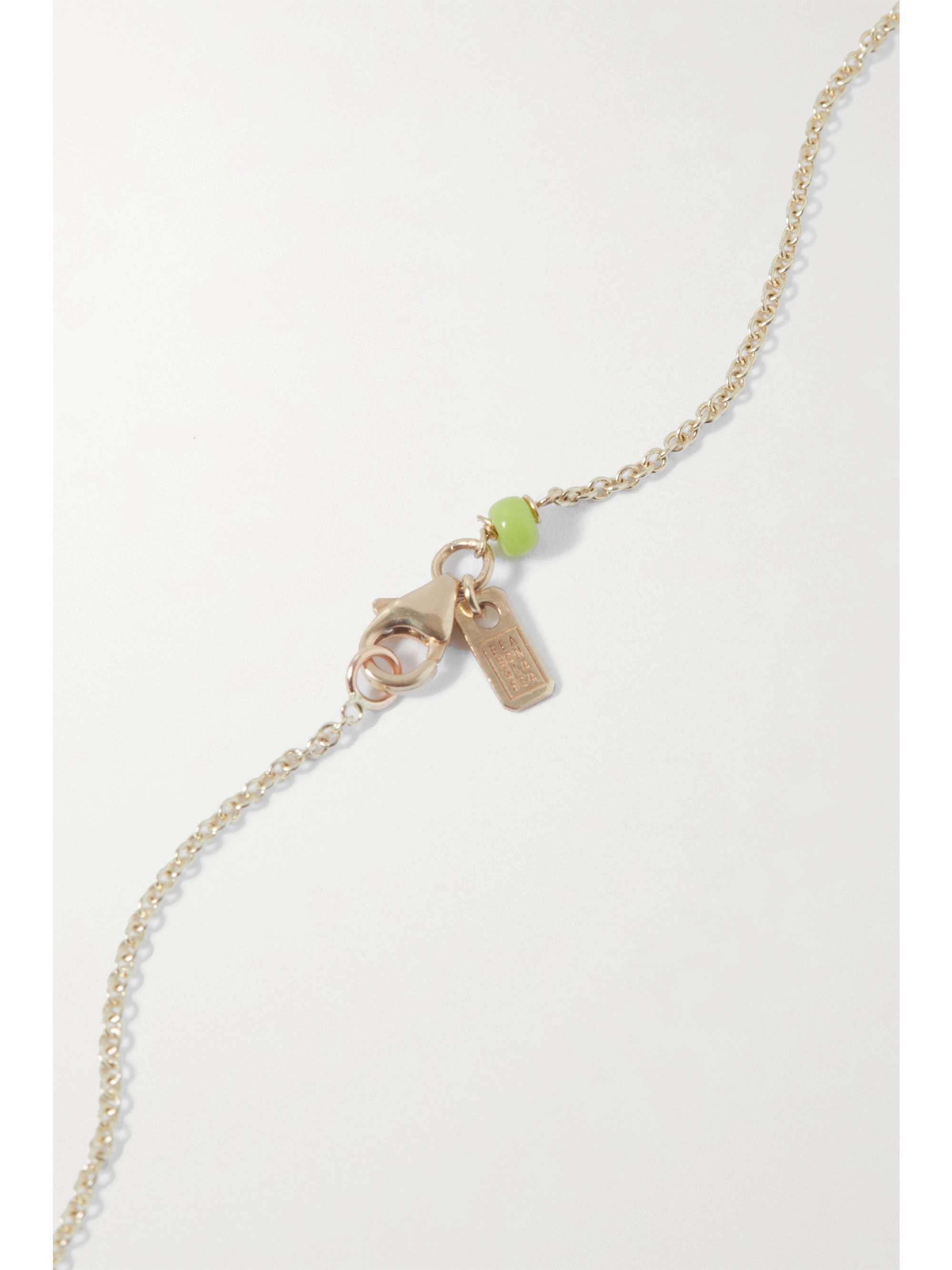 BEA BONGIASCA Letter A-Z Kette aus 9 Karat Gold mit Emaille