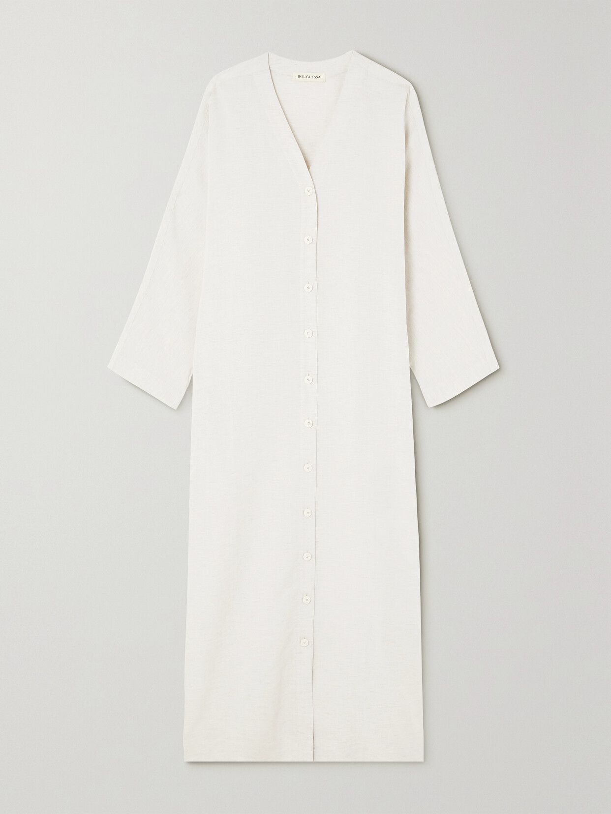 Bouguessa - Amna Woven Midi Dress - Cream