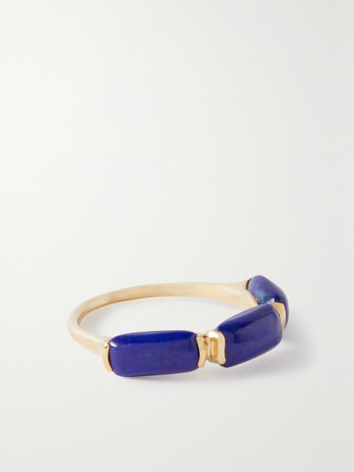 Fernando Jorge Oblong 18-karat Gold Lapis Lazuli Ring - 7