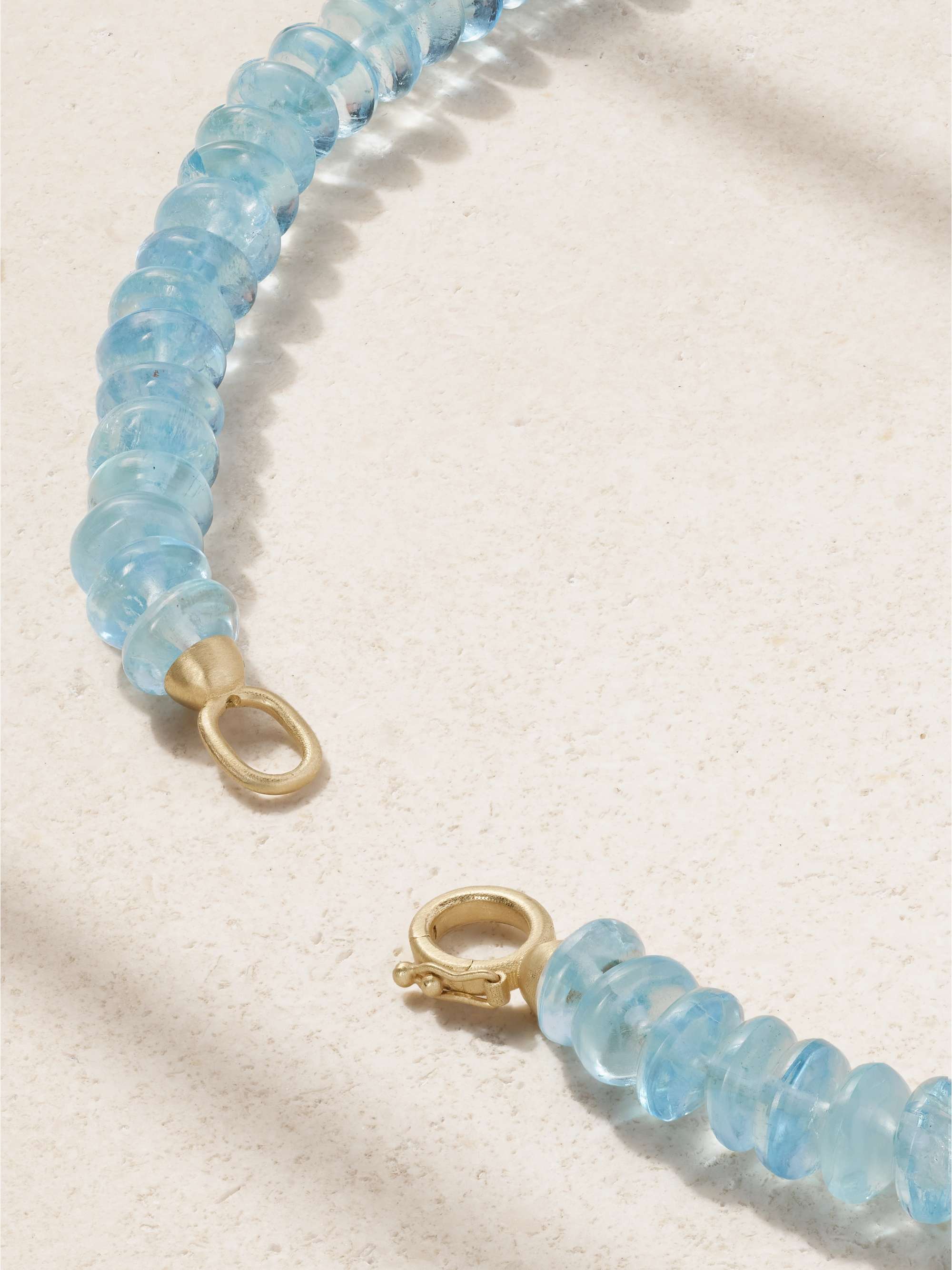 IRENE NEUWIRTH Candy 18-karat gold chrysoprase necklace