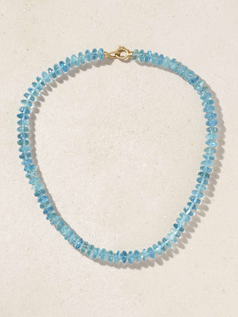 Irene Neuwirth Candy 18-karat Gold Aquamarine Necklace