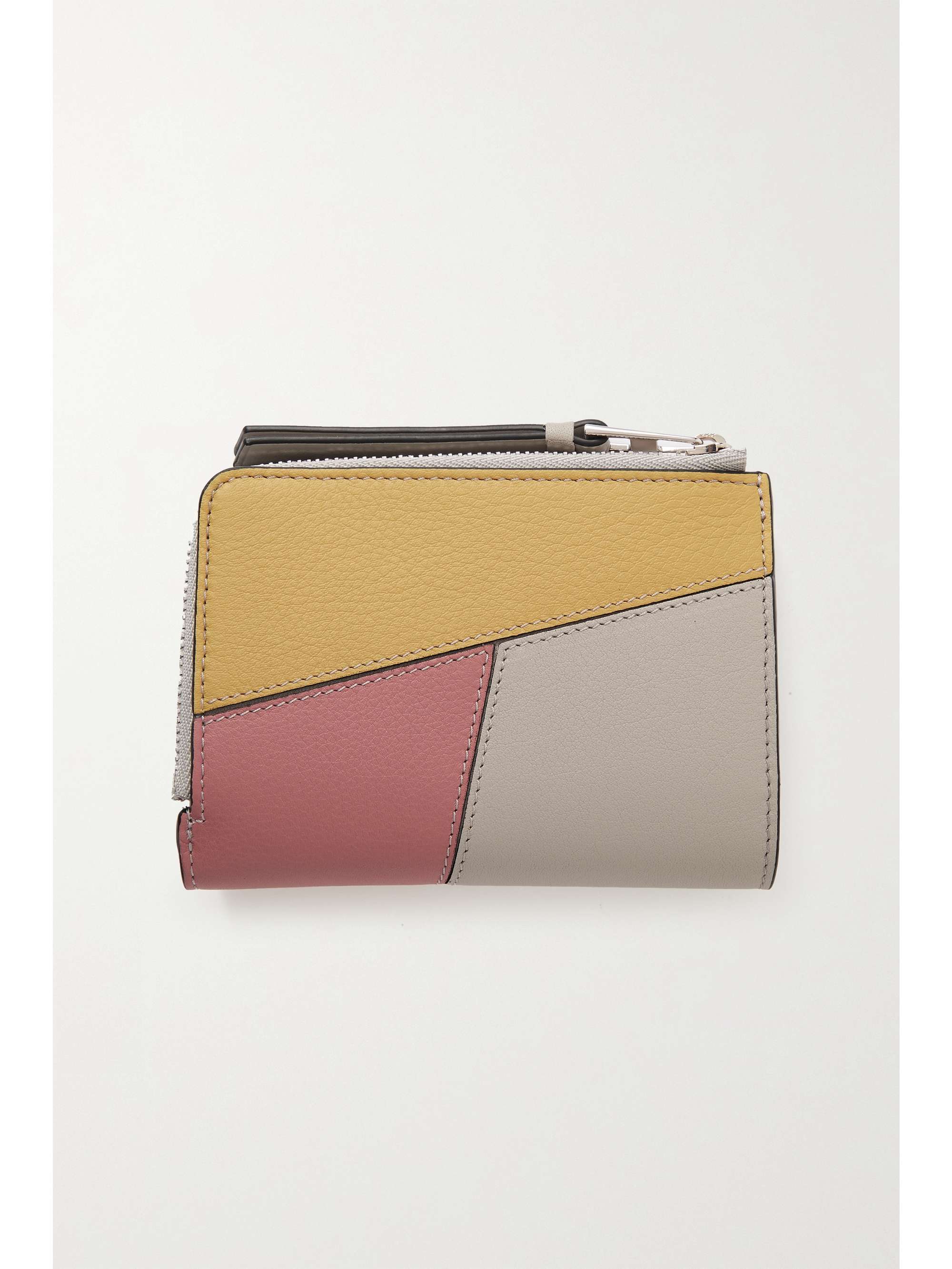 LOEWE Puzzle color-block leather wallet