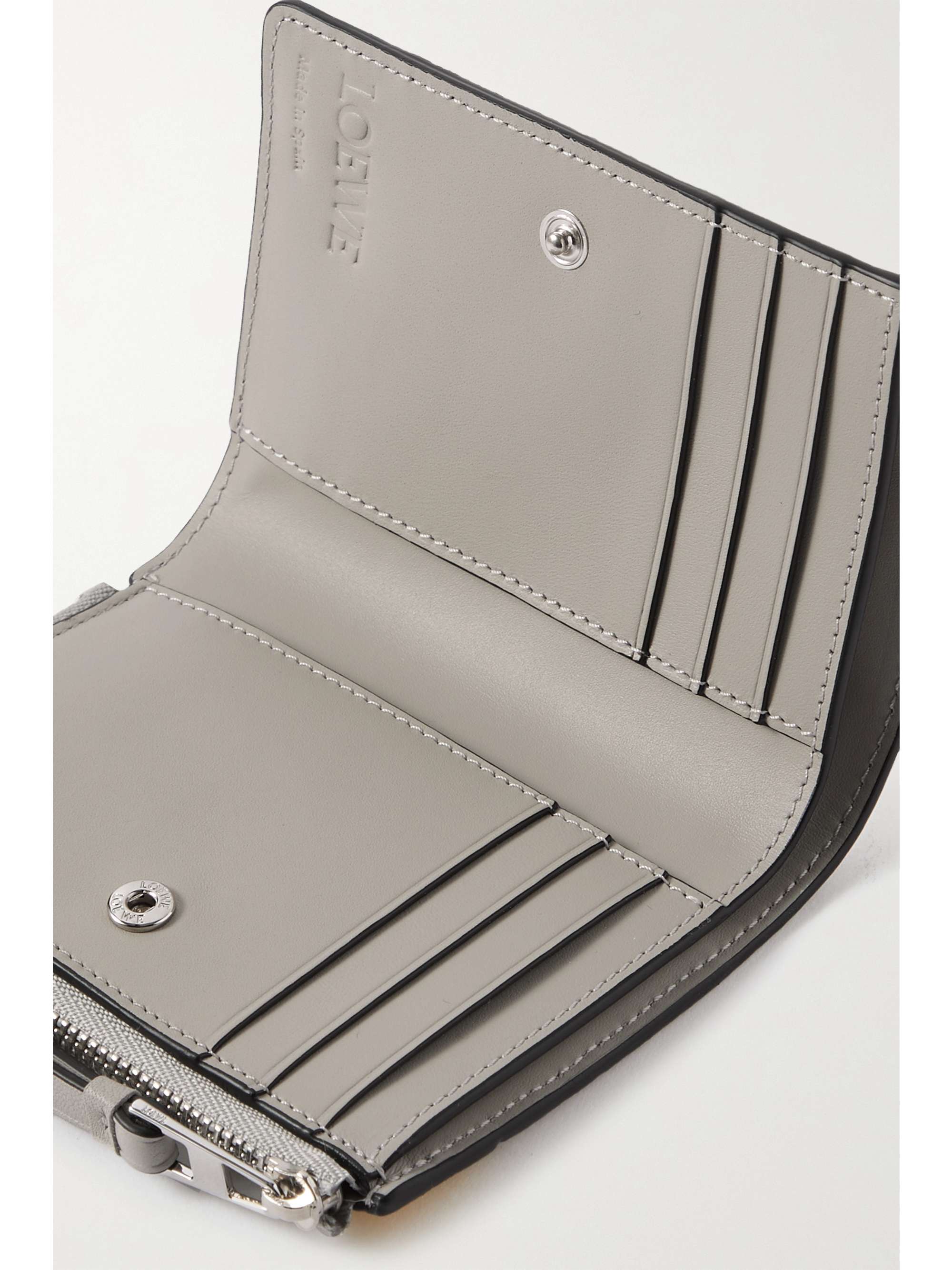 LOEWE Puzzle color-block leather wallet