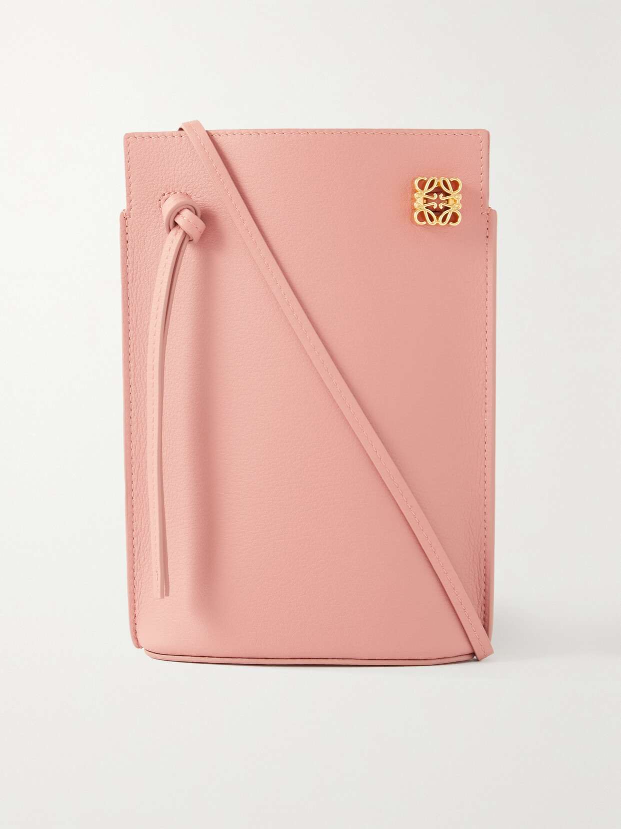 Loewe - Dice Pocket Embellished Leather Shoulder Bag - Pink